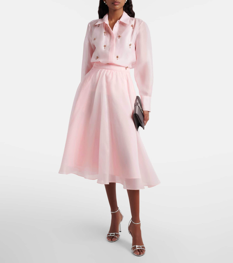 Max Mara Calle silk midi skirt outlook