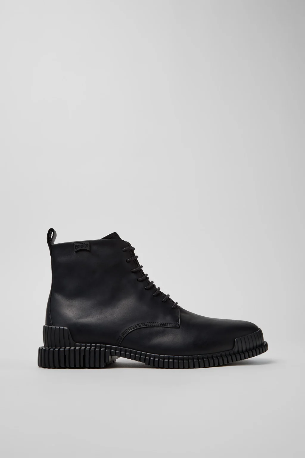 Pix Black Leather Ankle Boots for Men. - 1