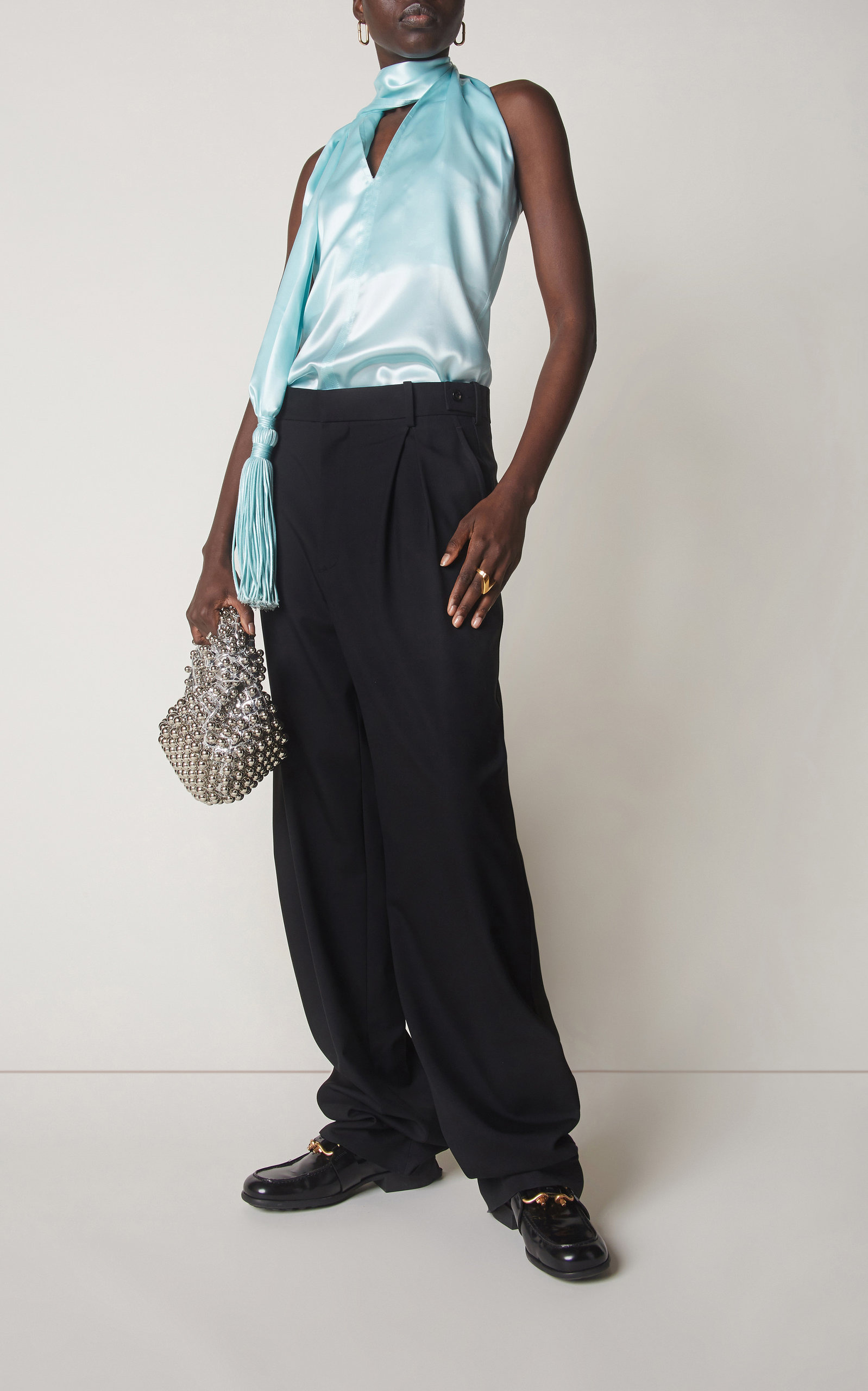 Tassle Chintz Top blue - 3