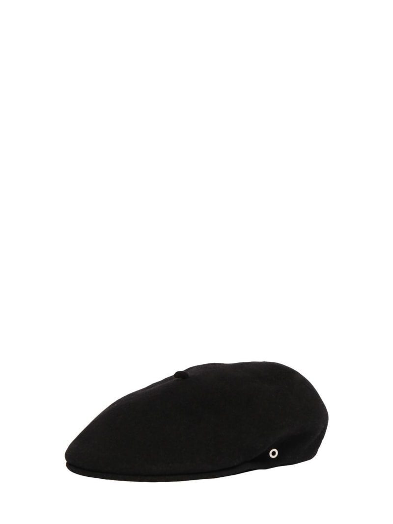 Moon embroidery wool beret - 2