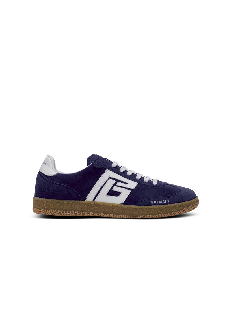 Suede Balmain Swan trainers 1