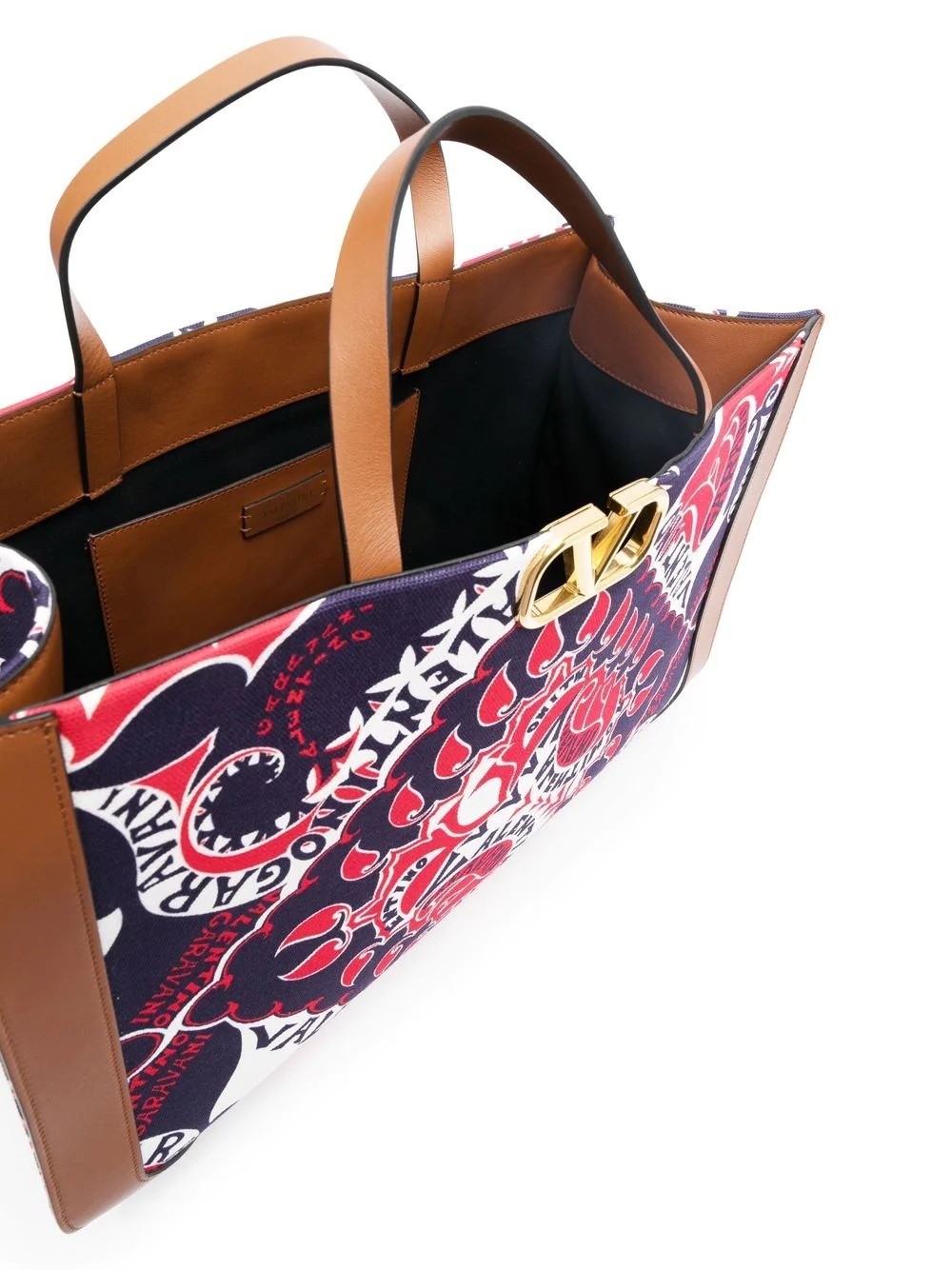 VLogo Signature bandana-print tote bag - 6