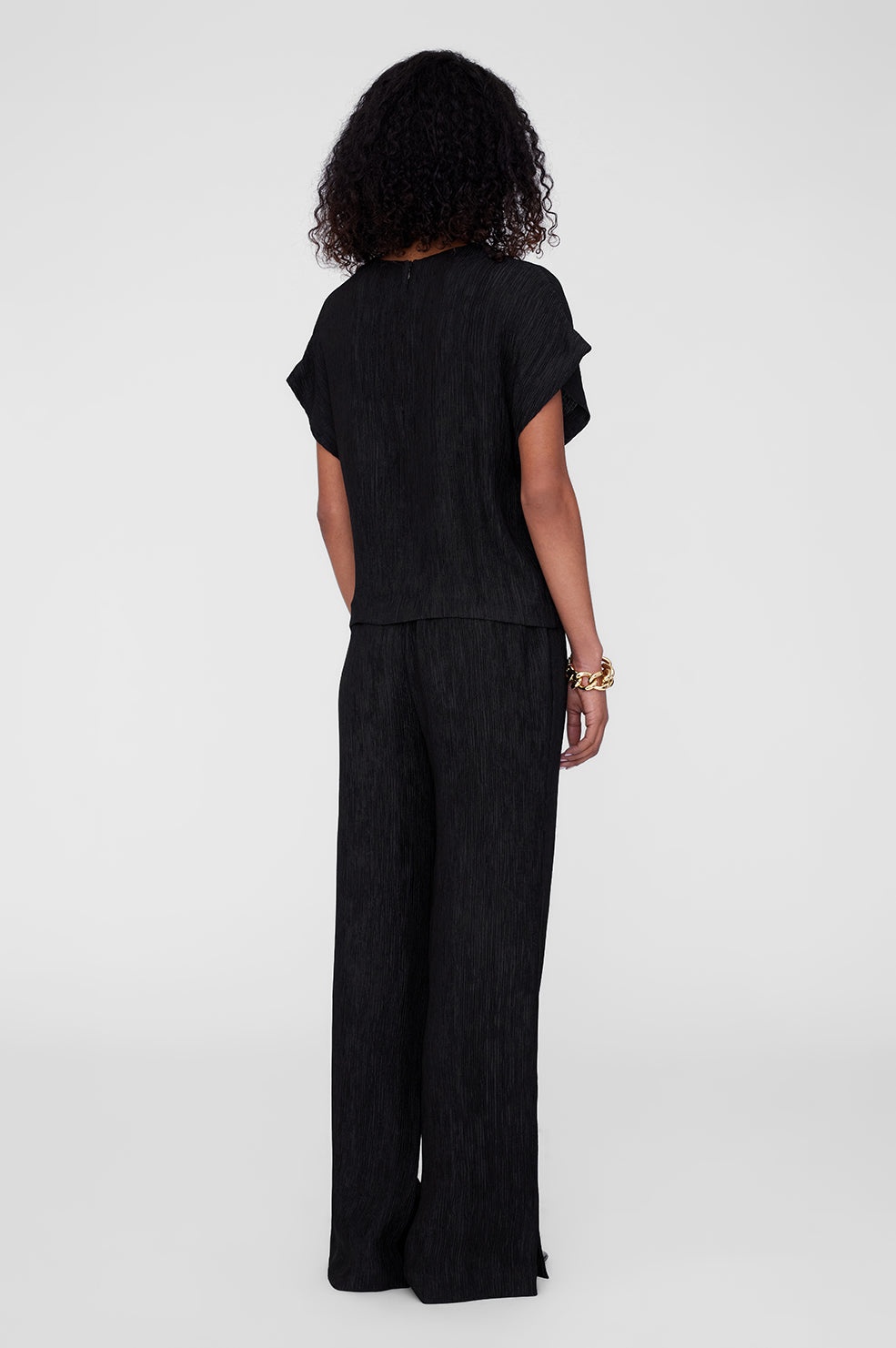 Jollie Top - Black Crinkle - 3