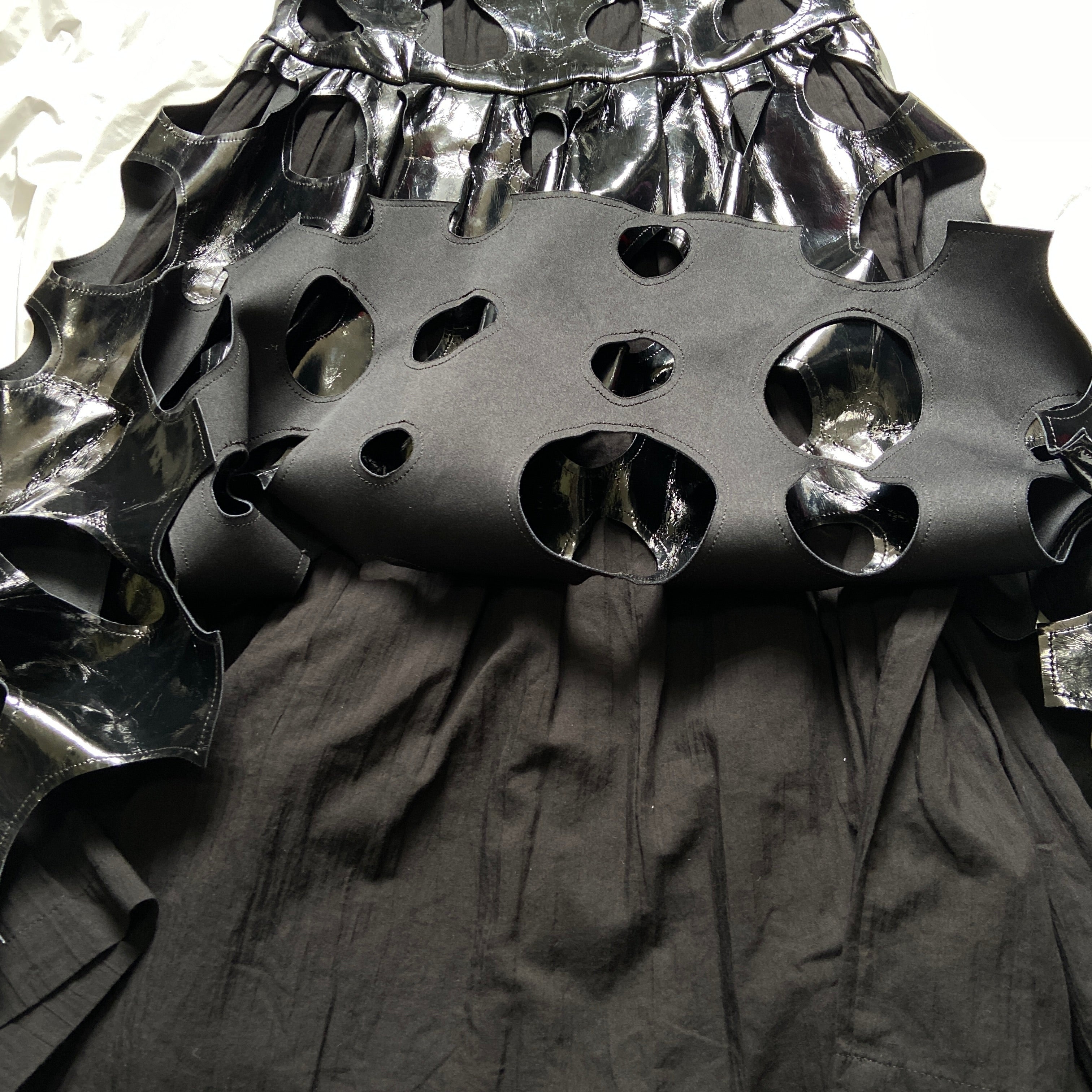 Comme des garçons ss15 pvc circle cut-out dress - 10