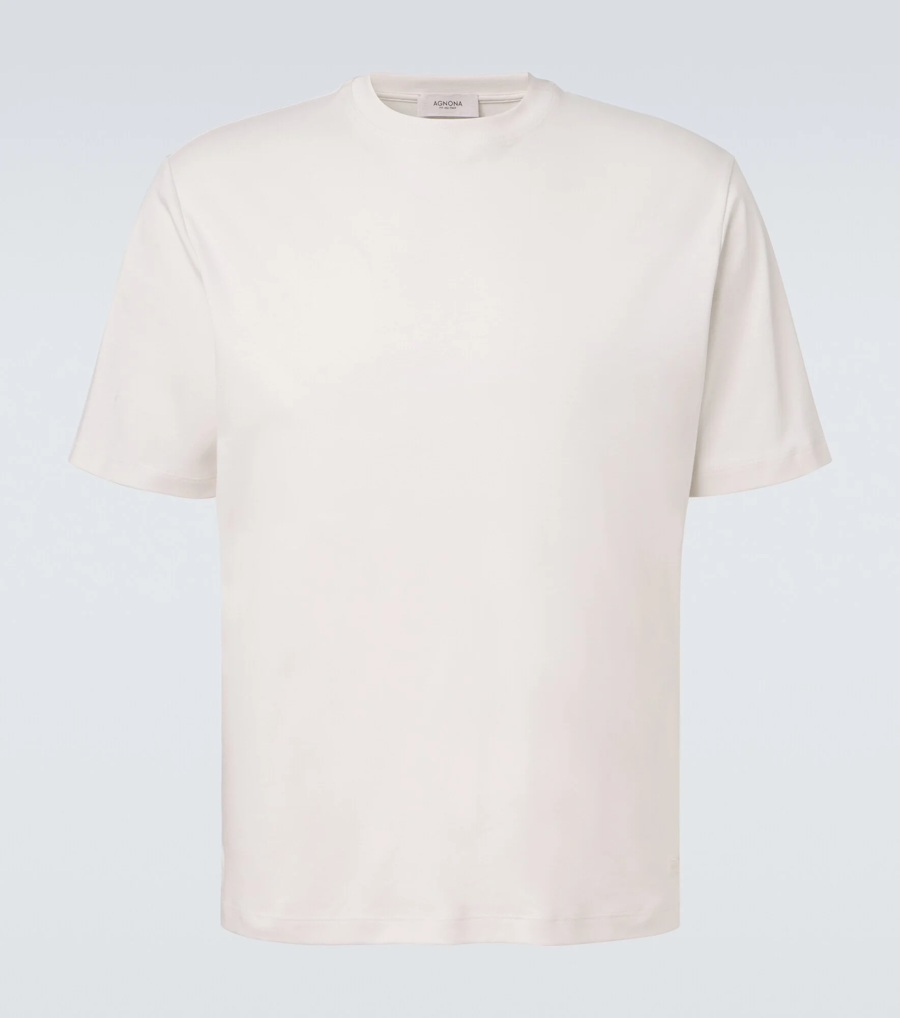 Cotton and silk jersey T-shirt - 1