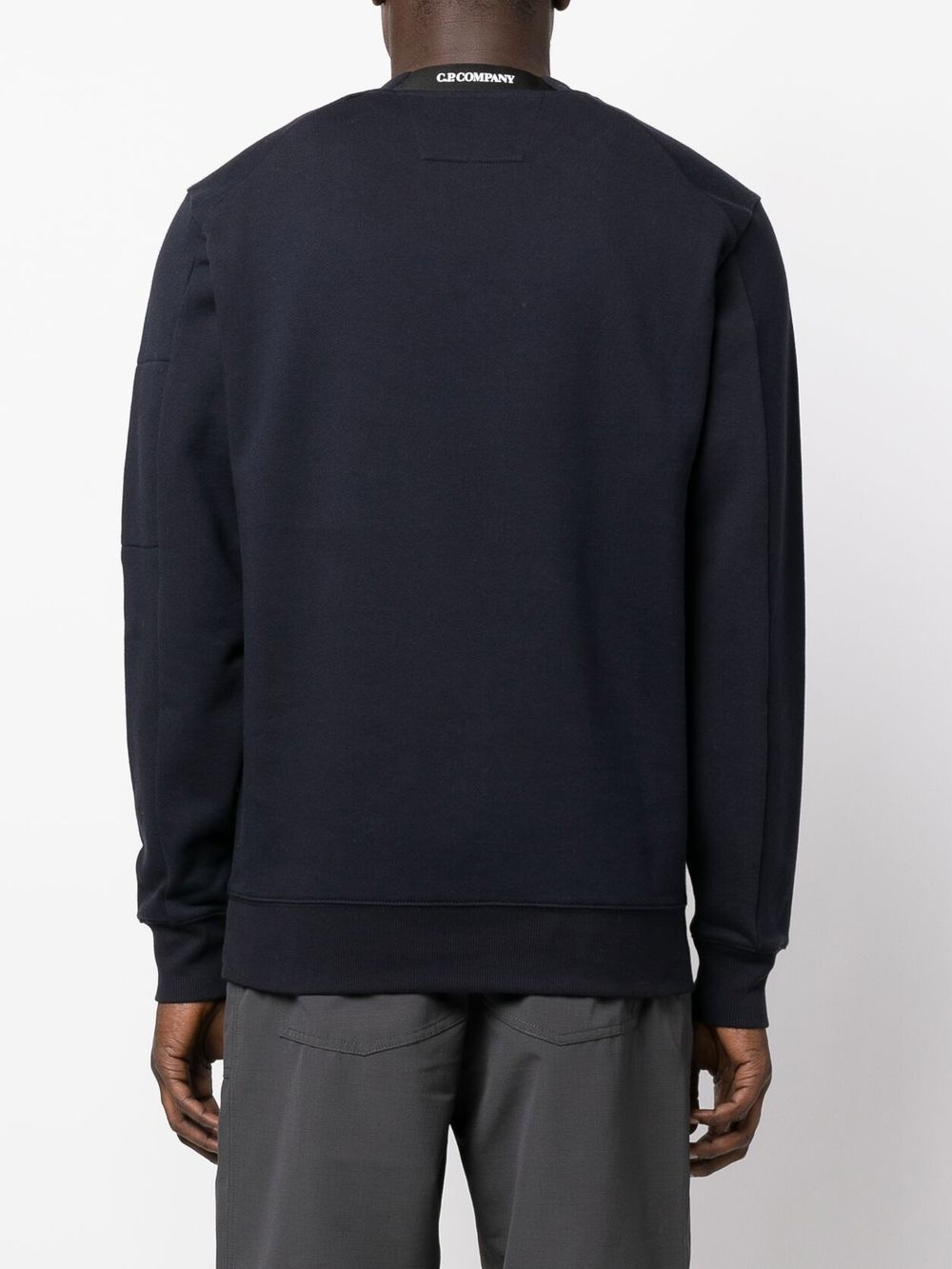 Lens-detail crew neck jumper - 4