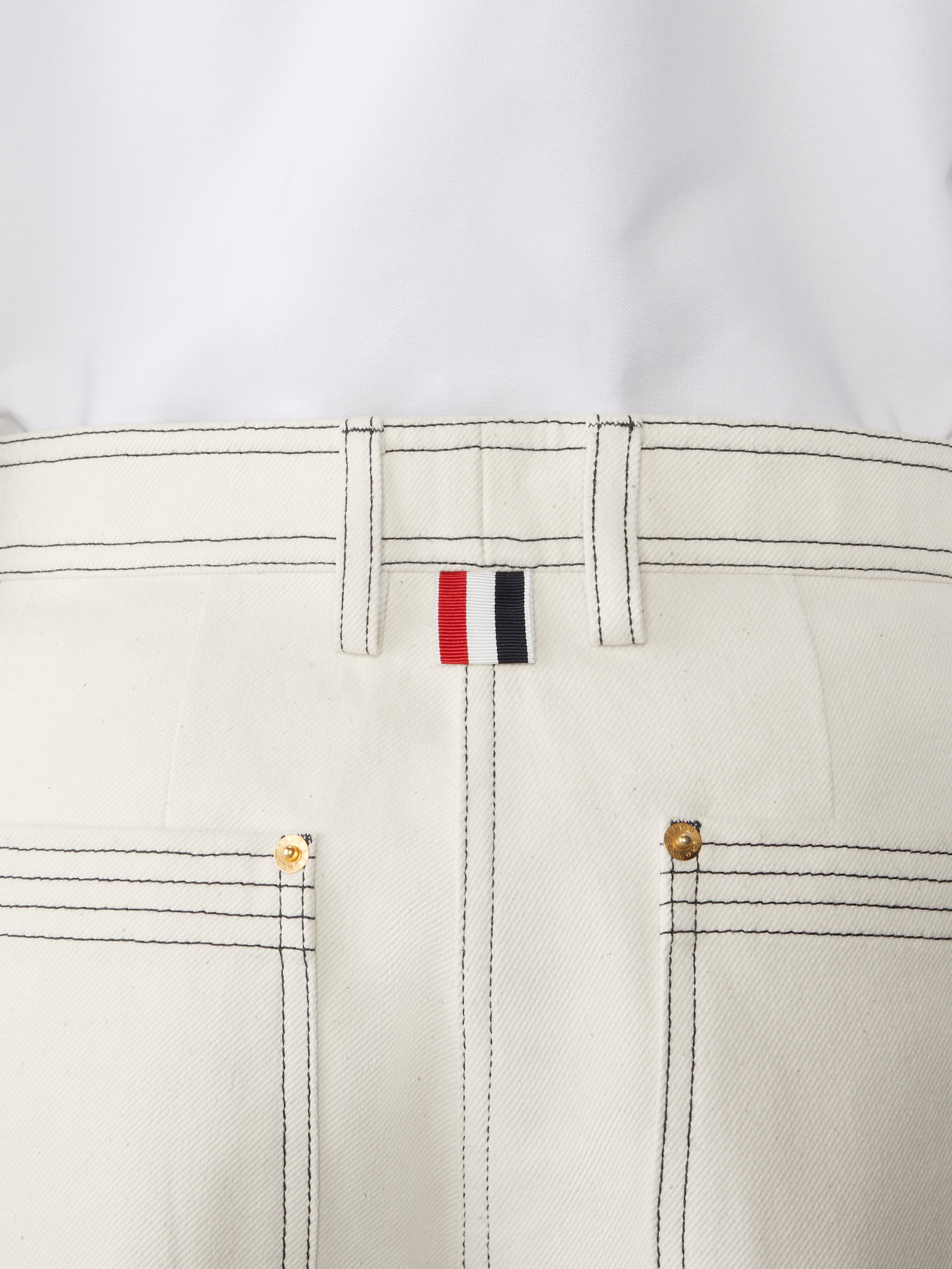 SELVEDGE DENIM WIDE LEG TROUSER - 5