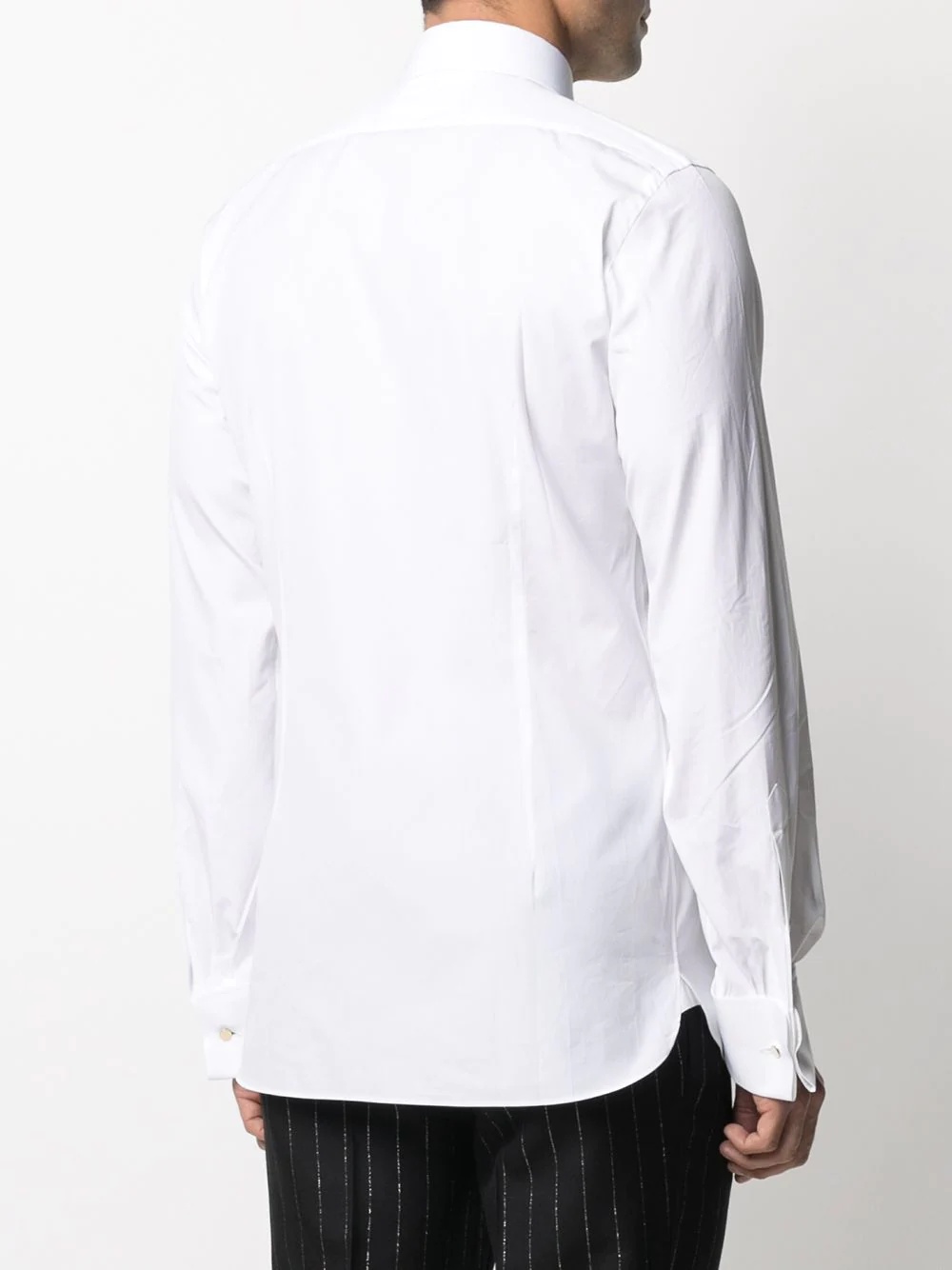 pleated bib cotton shirt - 4