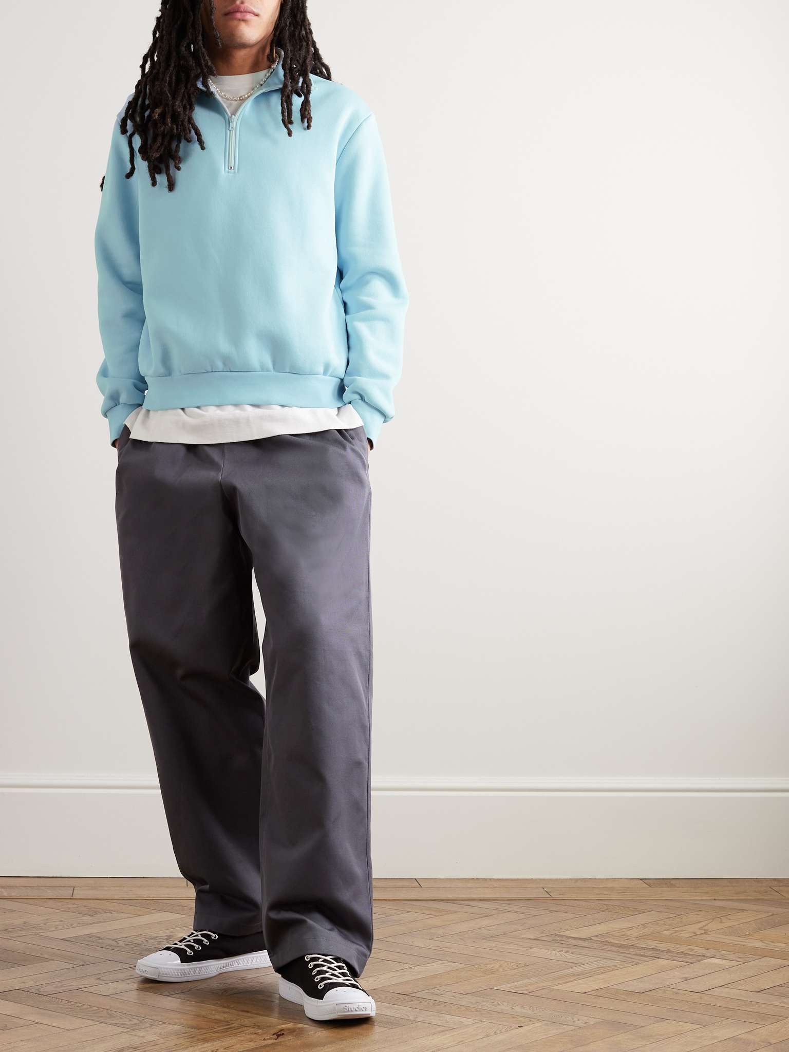 Fenrik Cotton-Blend Jersey Half-Zip Sweatshirt - 2