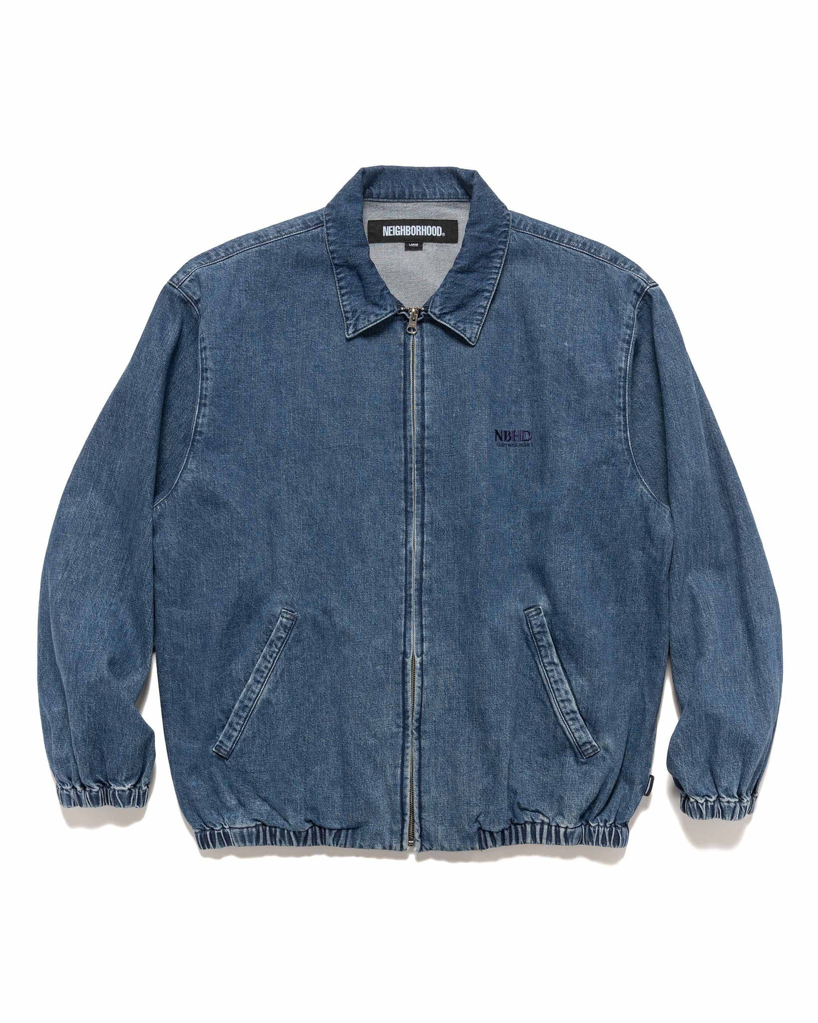 NEIGHBORHOOD Denim Zip Work Jacket Indigo | REVERSIBLE