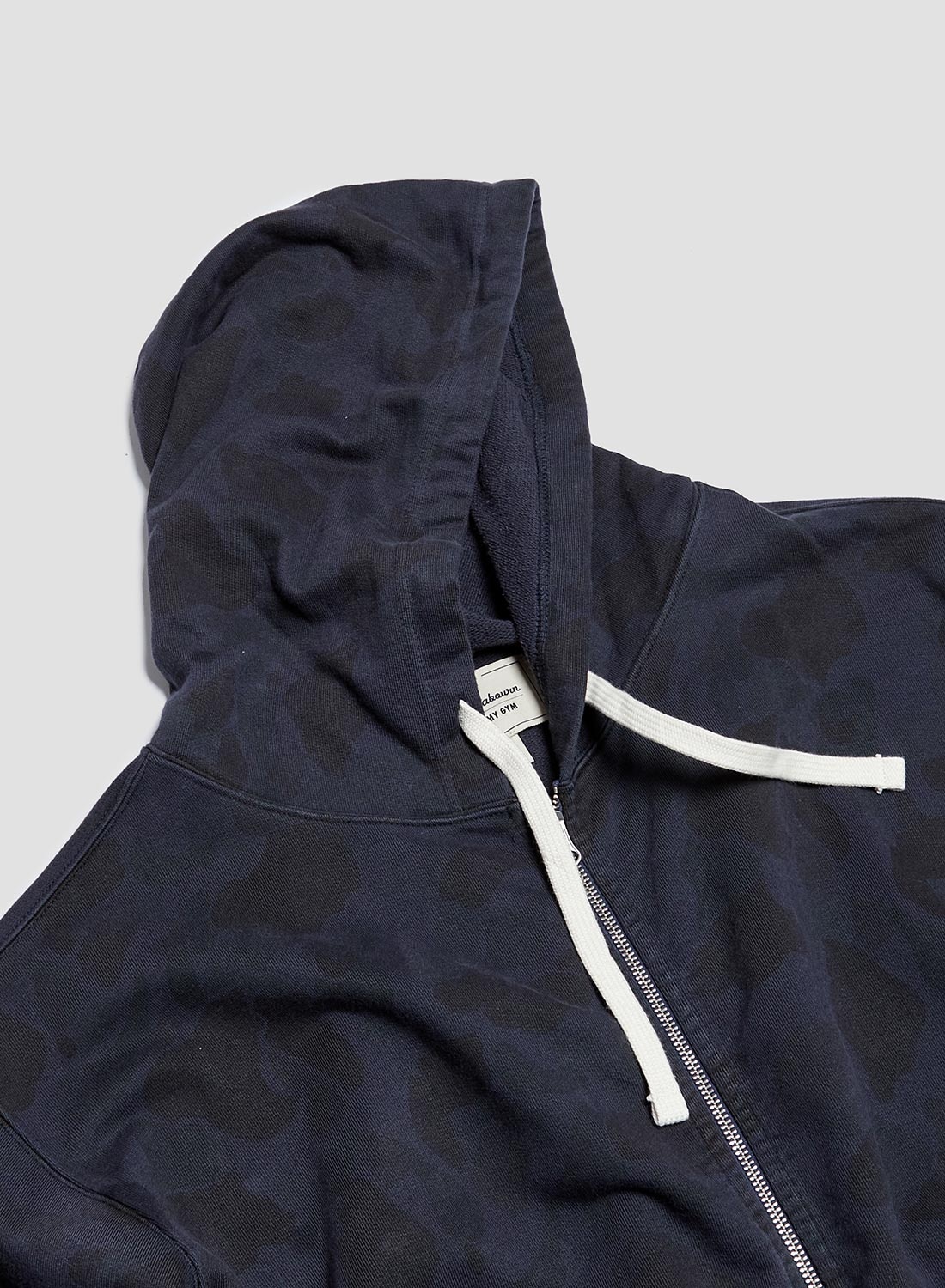 Embroidered Arrow Zip Hoodie in Overdyed Camo - 6