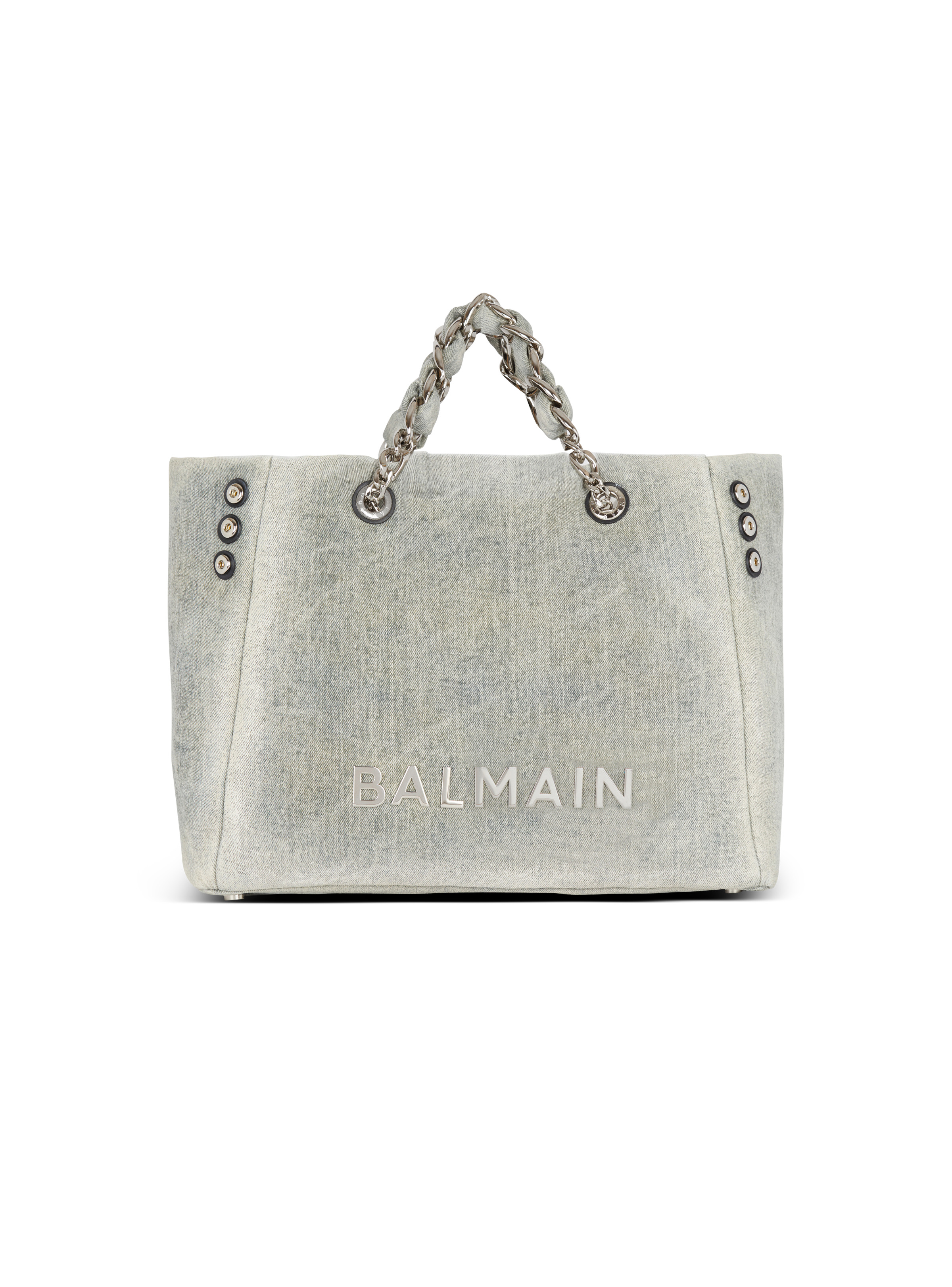 1945 Soft faded denim tote bag - 1