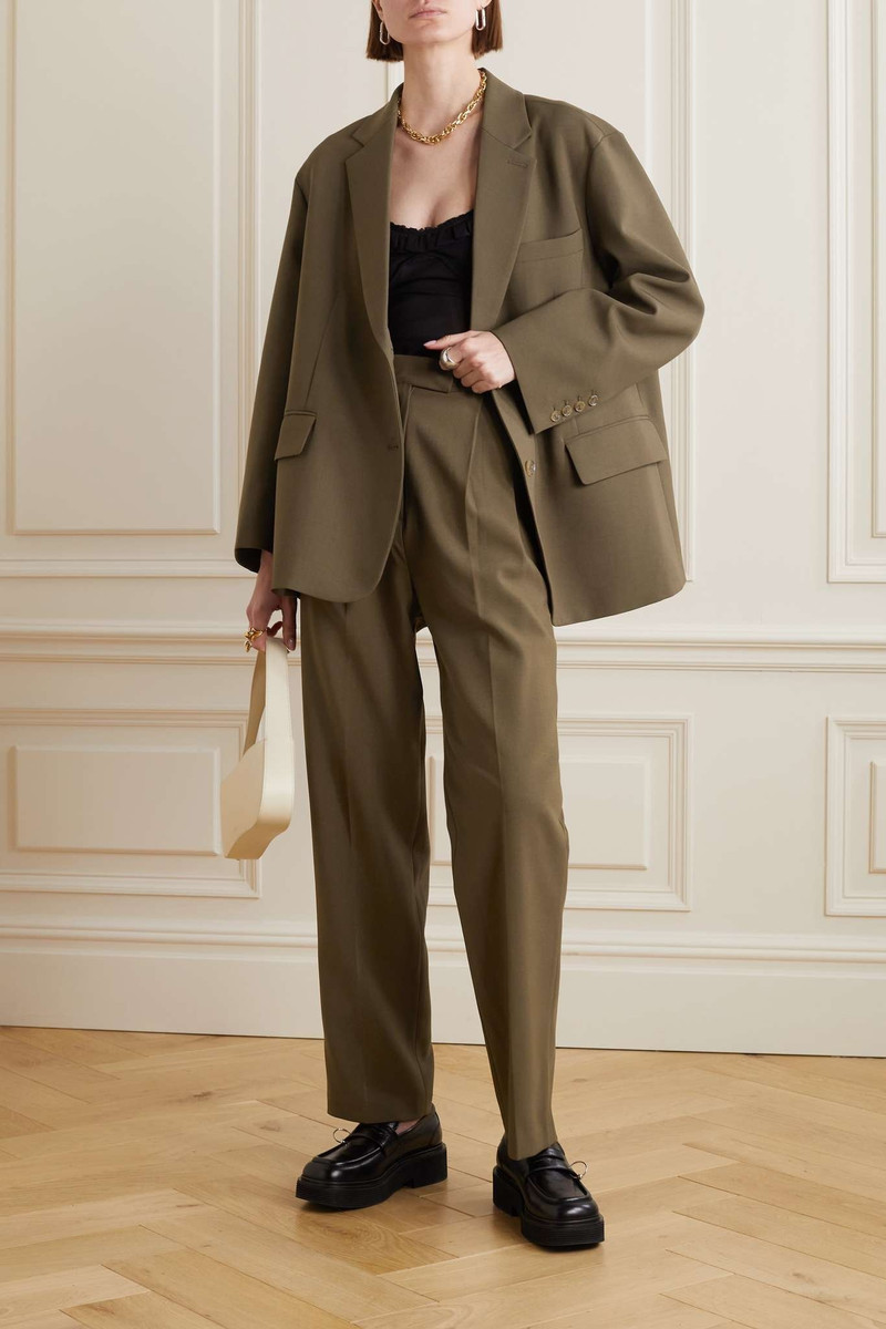 The Frankie Shop Bea crepe blazer outlook