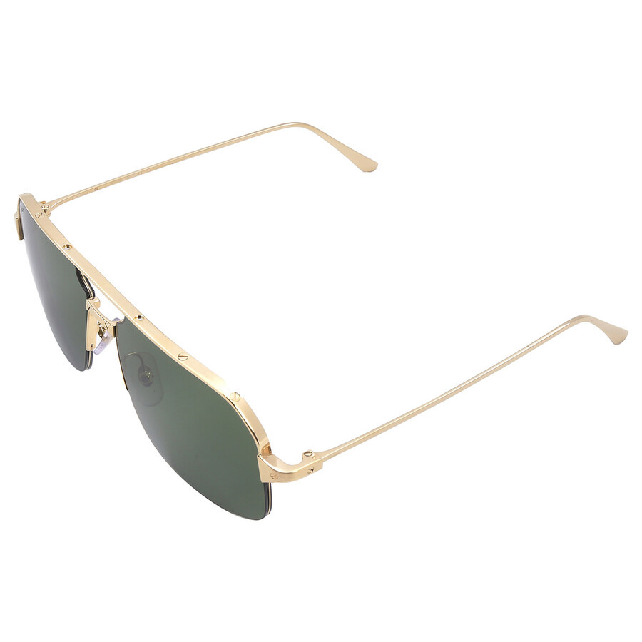 Open Box - Cartier Santos de Cartier Green Navigator Men's Sunglasses CT0230S 002 59 - 5