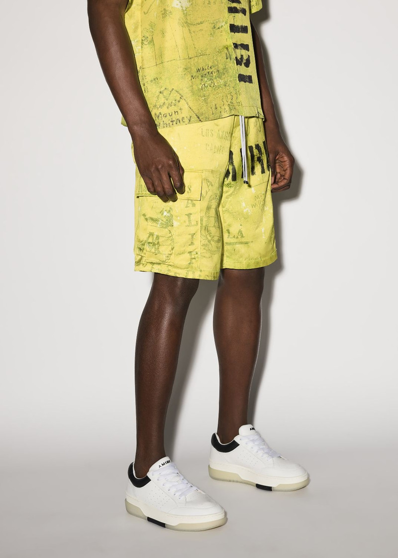 AMIRI ARMY STENCIL CARGO SHORT outlook