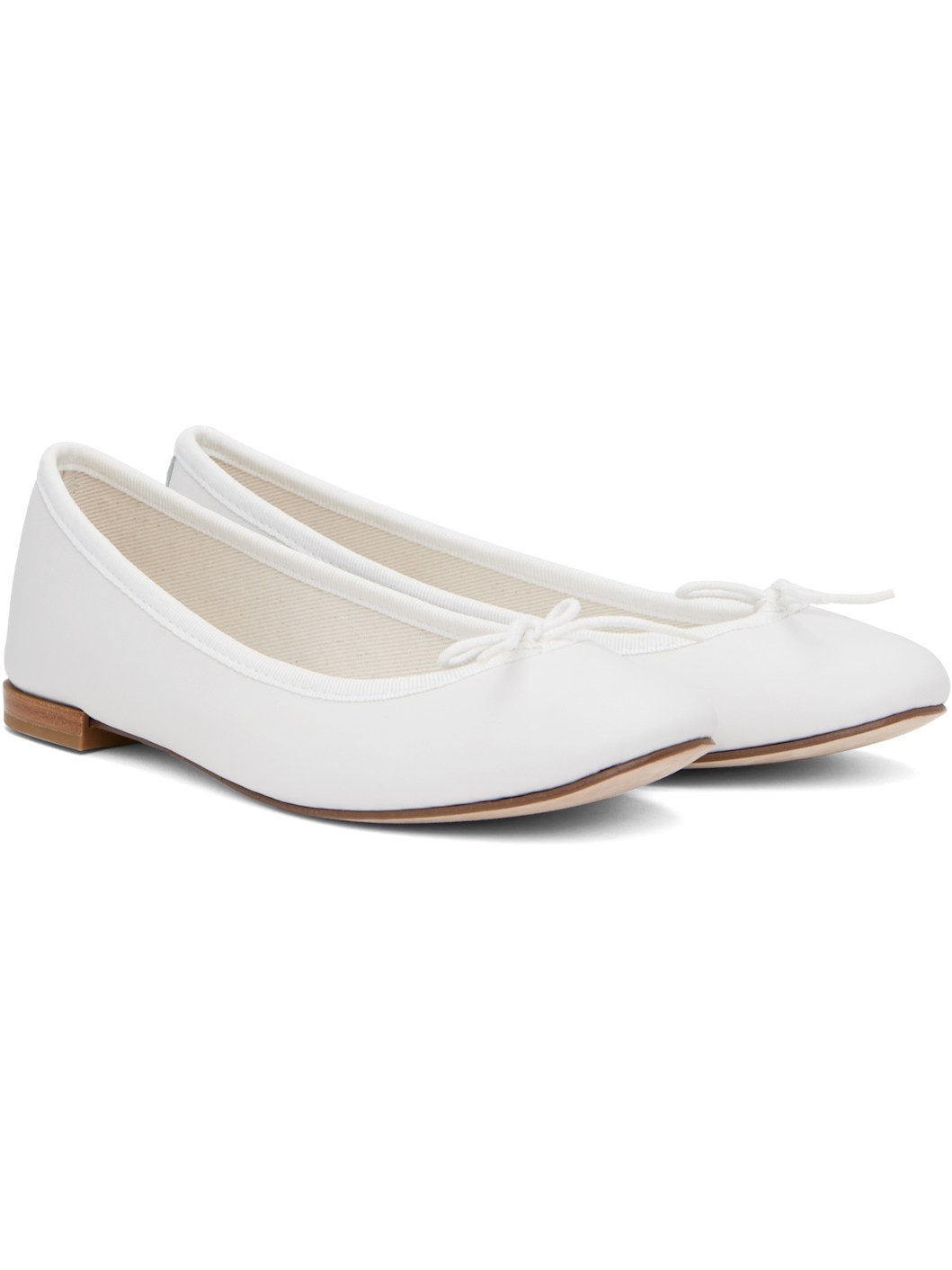 White Cendrillon Ballerina Flats - 4