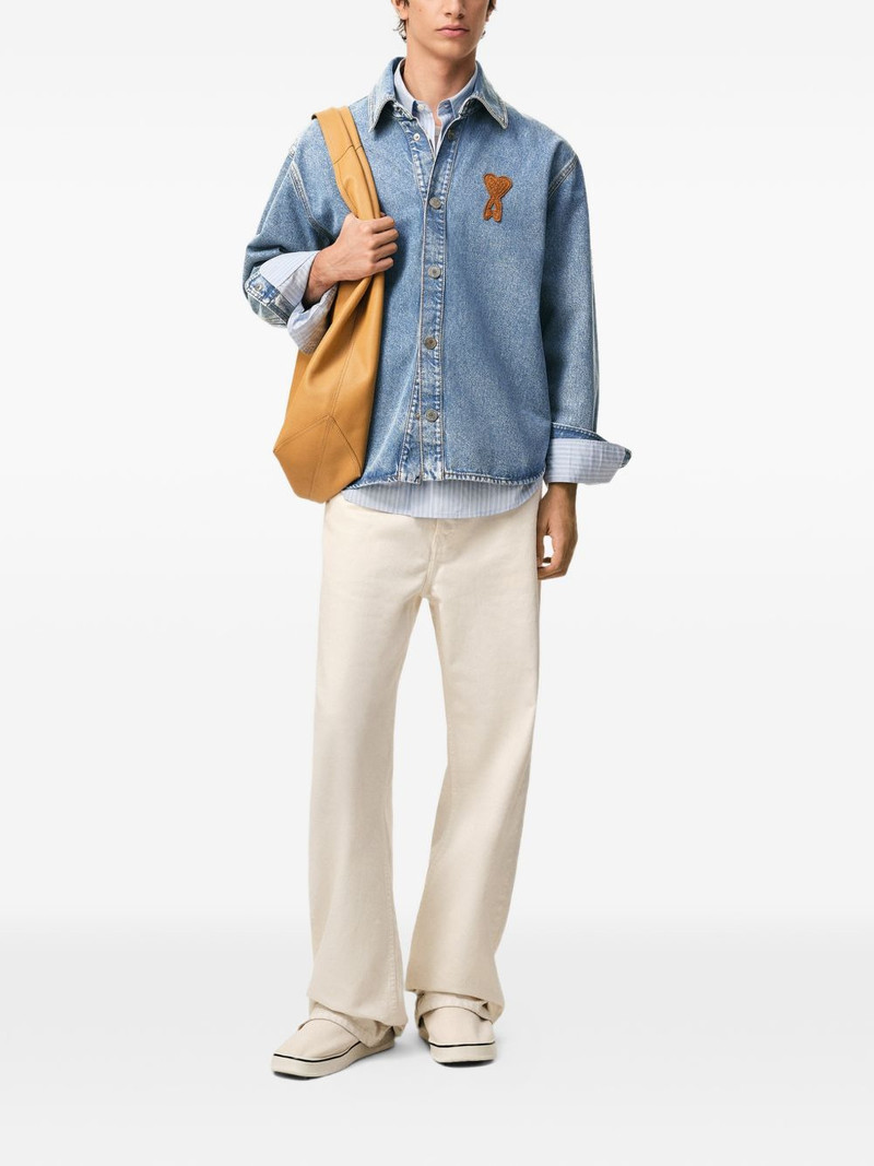 Ami De Coeur patch denim overshirt 3