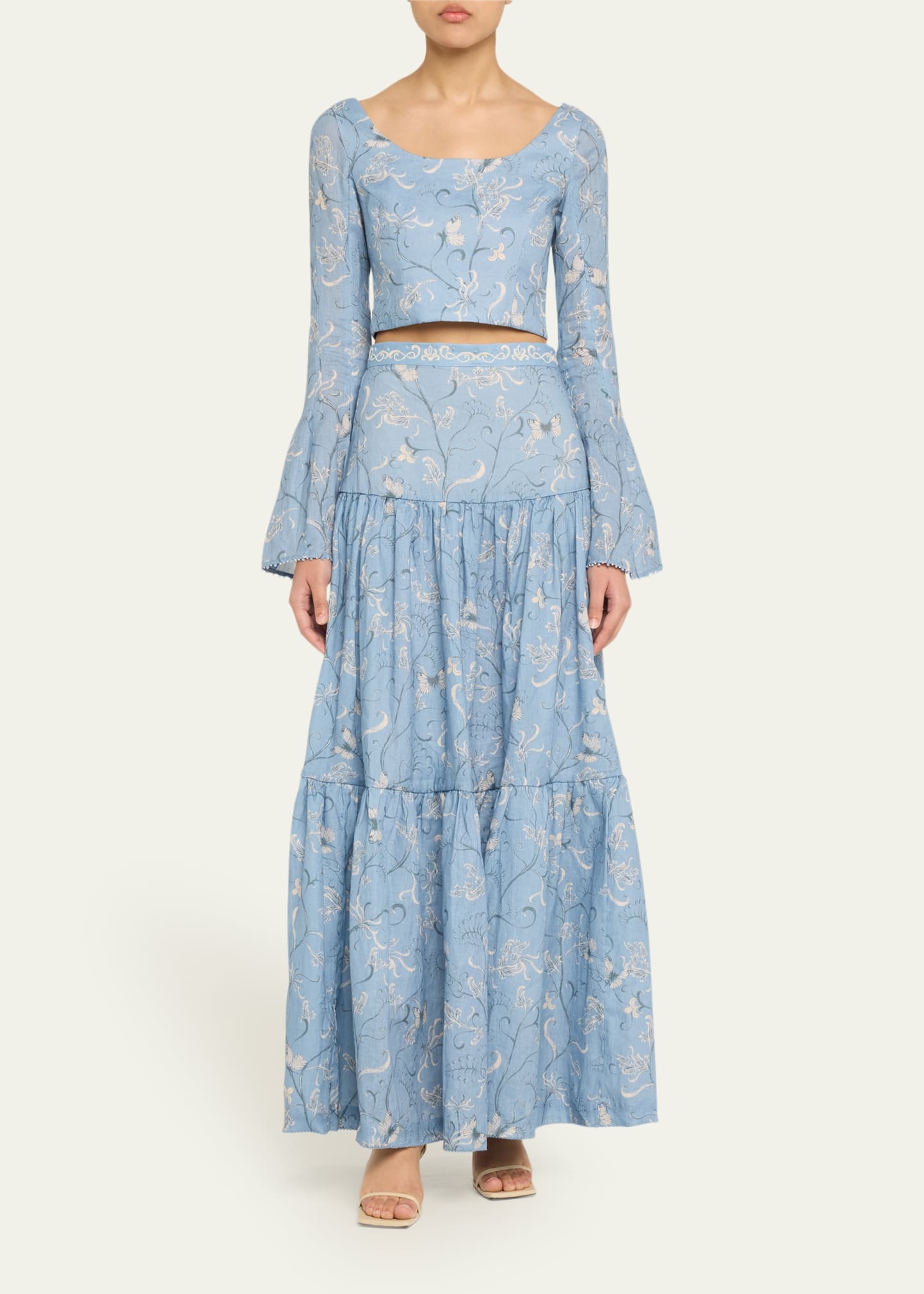 Lymanopoda Limoncillo Linen Cropped Top - 2