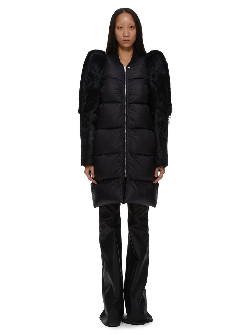 fur-trimmed quilted coat 1