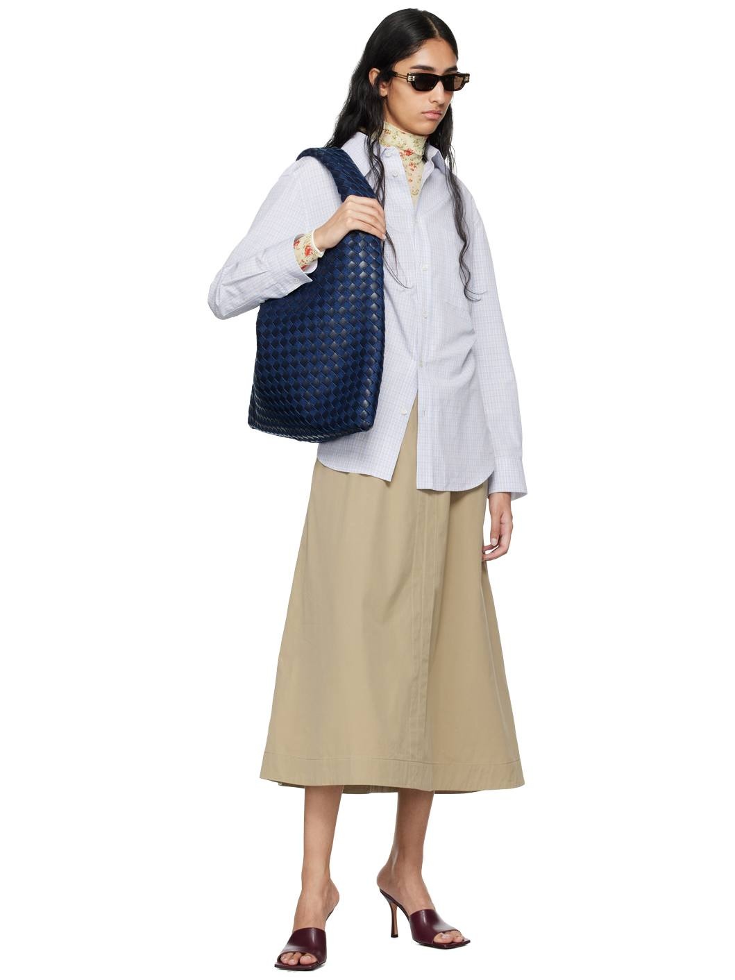 Navy Large Hop Bag - 4