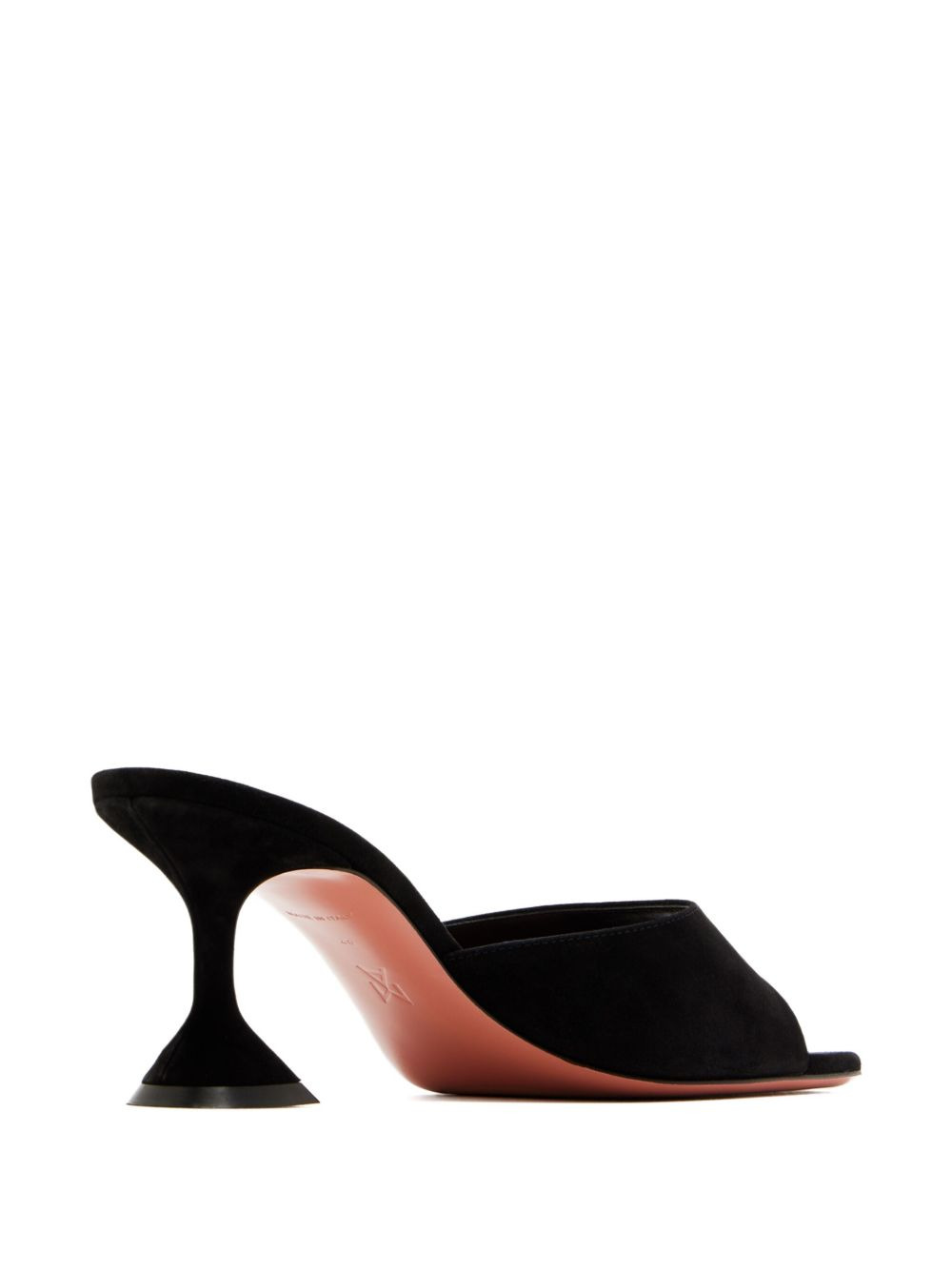 flared-heel suede mules - 4