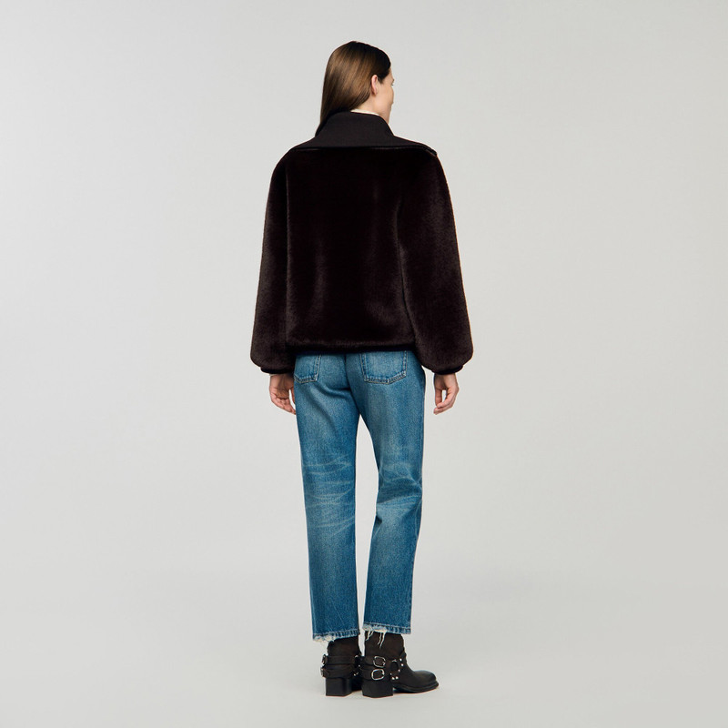 SHORT FAUX FUR COAT 6