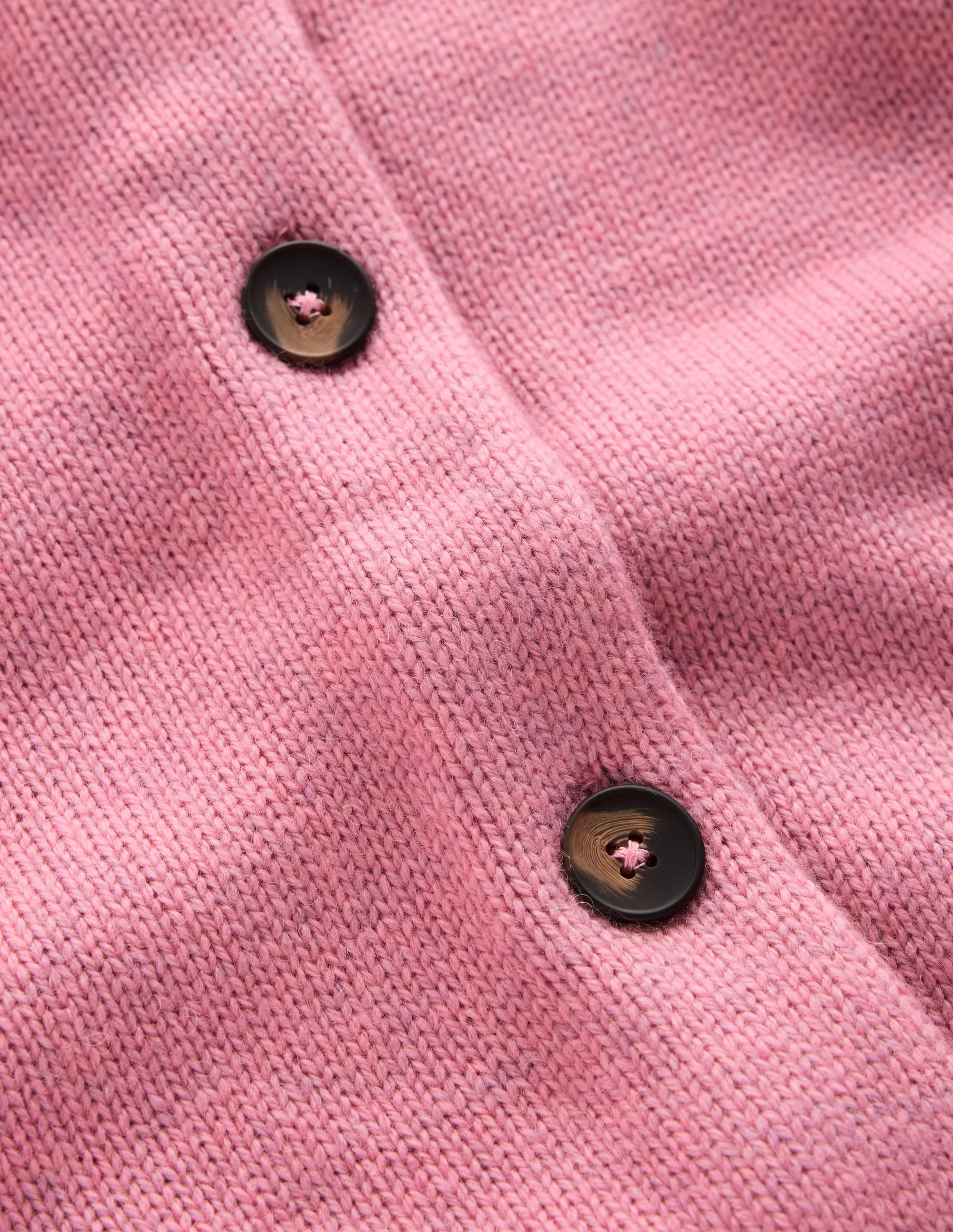 Lydia Tie Neck Knit Cardigan-Heather Rose Melange - 1