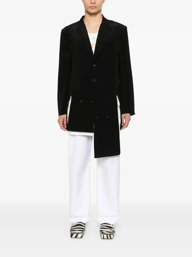 Yohji Yamamoto silk coat outlook
