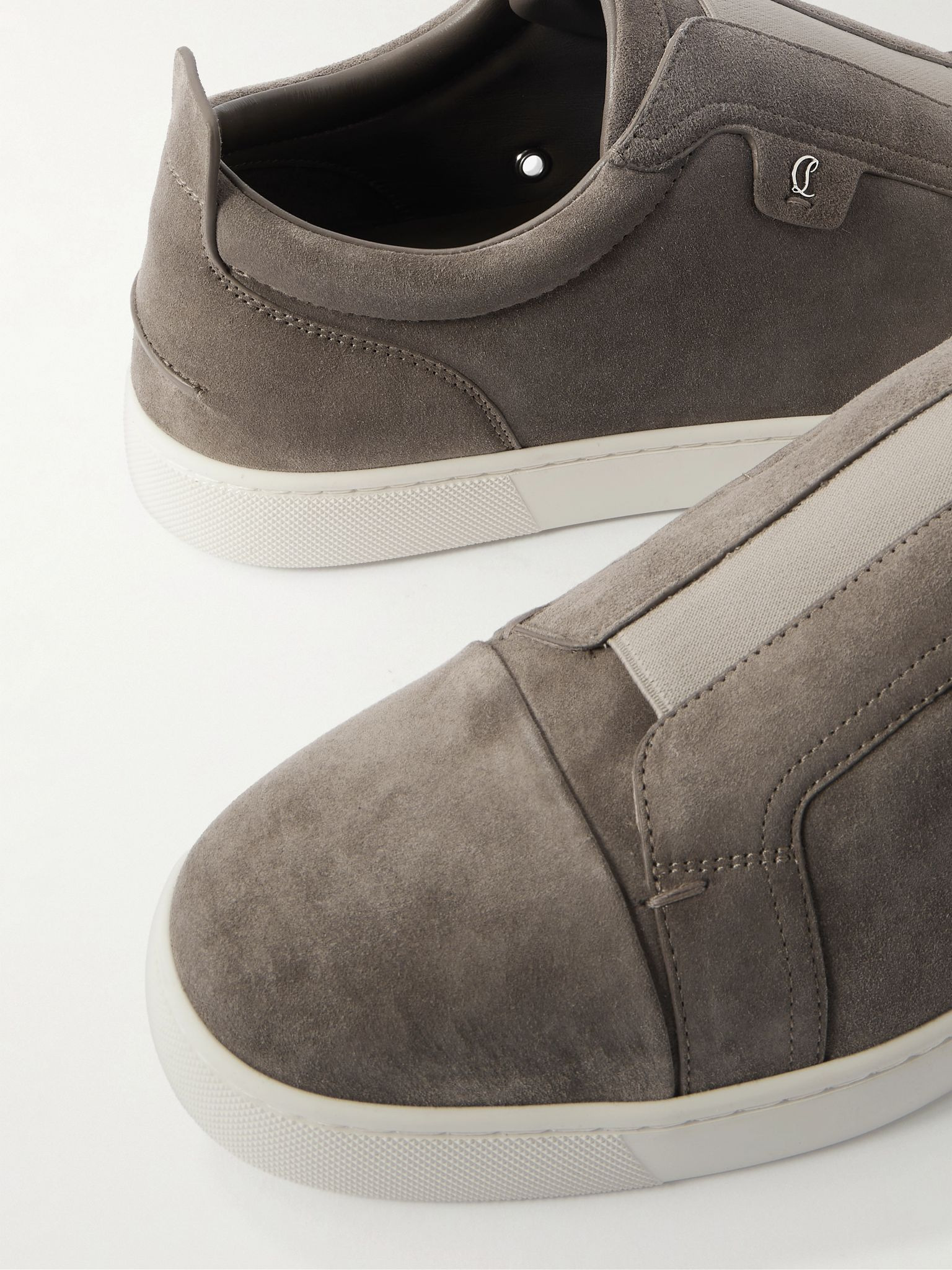St Louis Suede Slip-On Sneakers Gray - 5