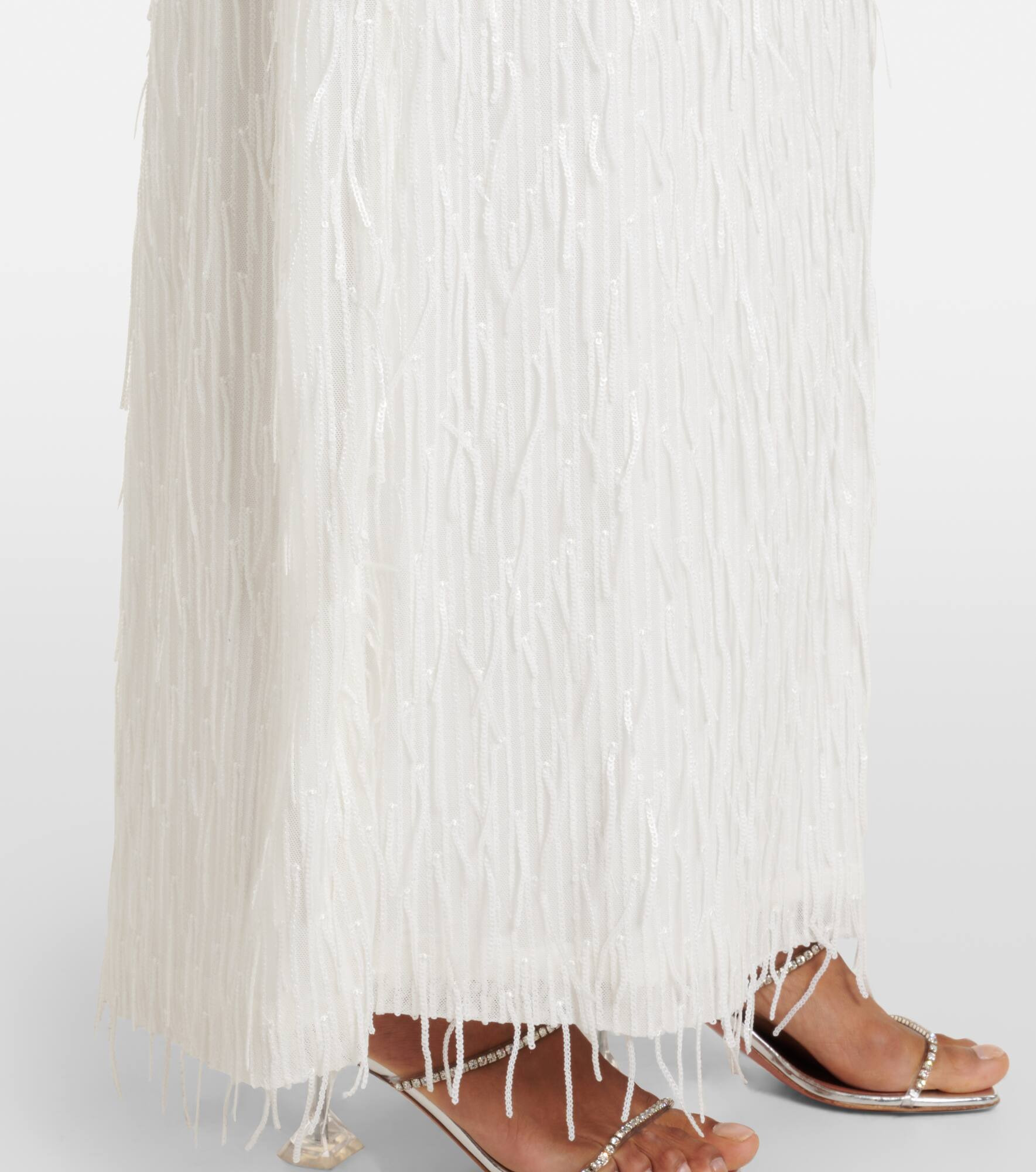 Bridal sequined halterneck gown - 5