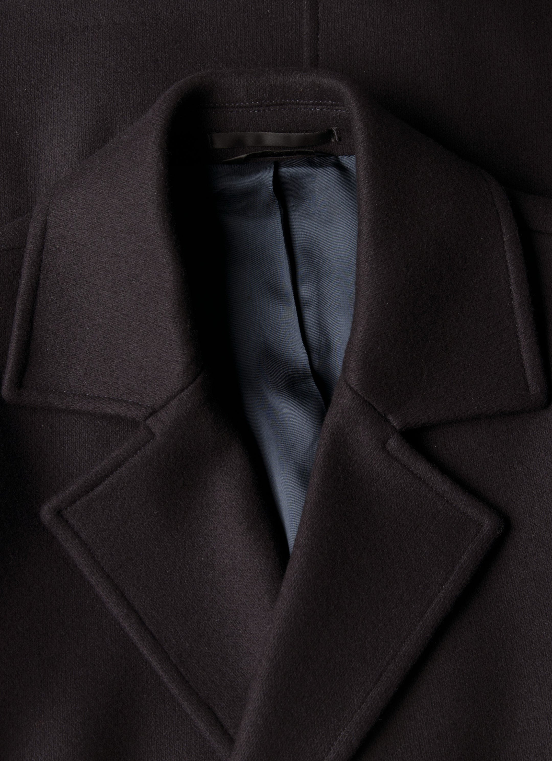 Boiled Wool Pea Coat - 4