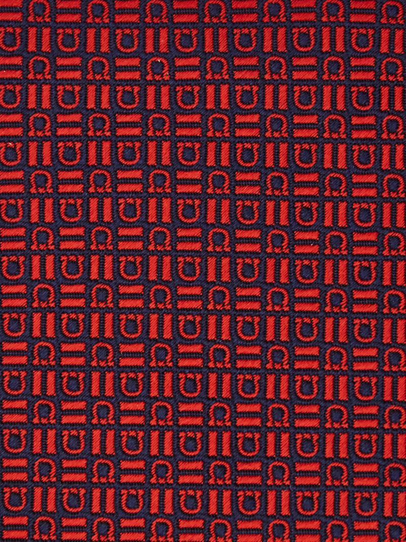 FERRAGAMO Gancini motif jacquard tie outlook