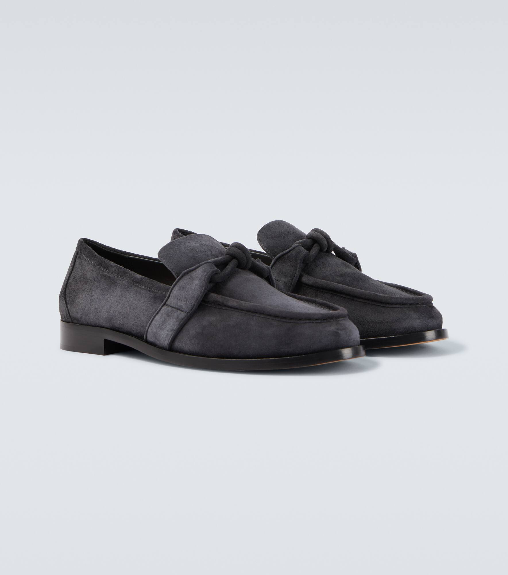 Astaire Knot suede loafers - 5