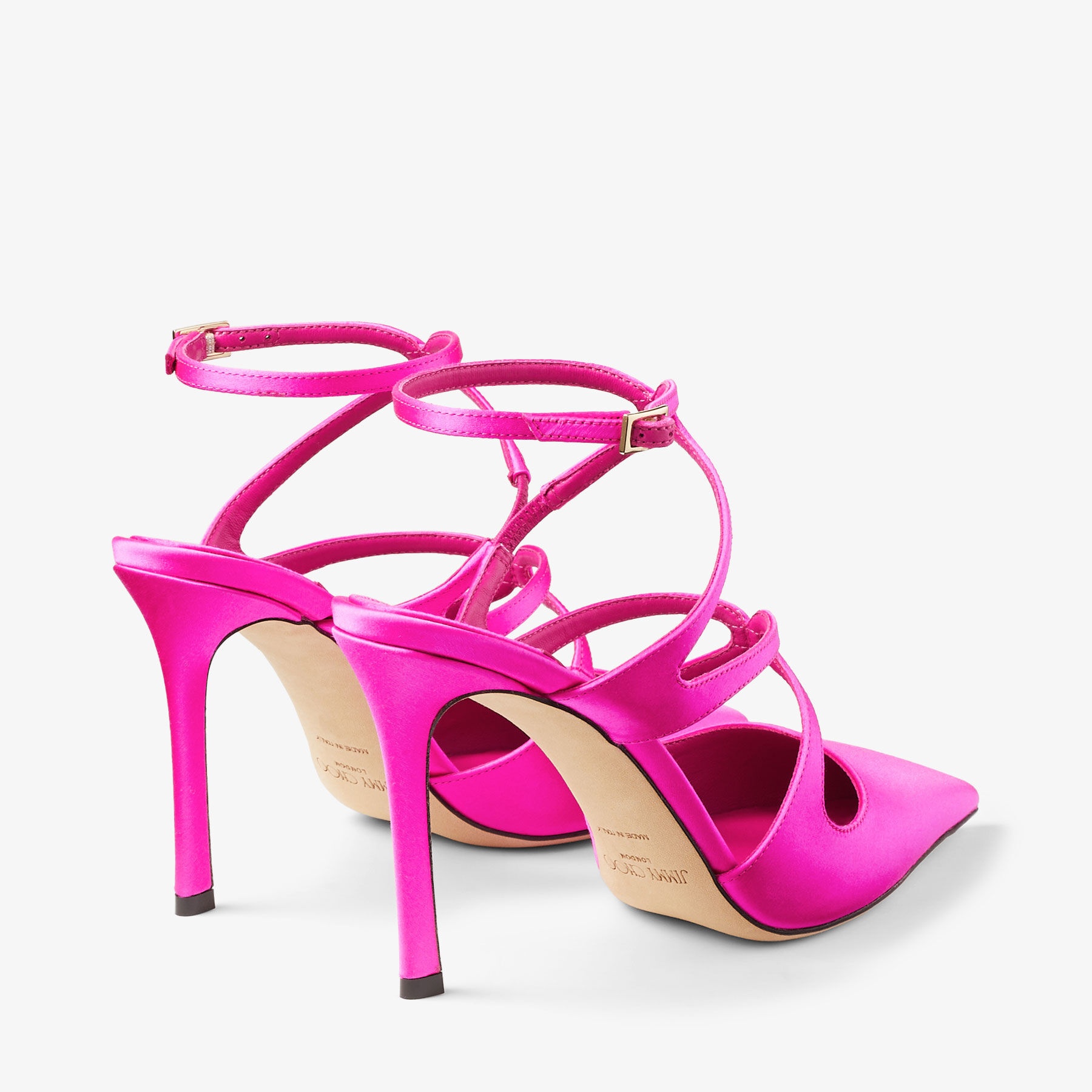 Azia Pump 95
Fuchsia Satin Pumps - 5