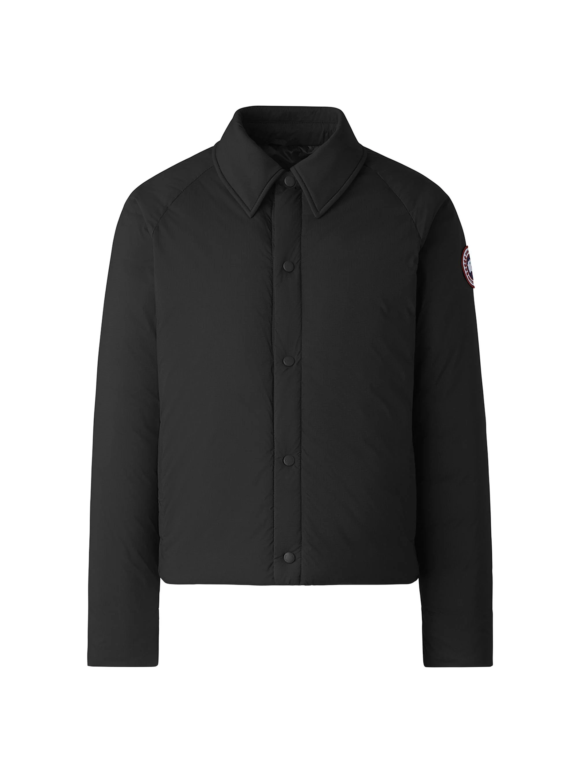 Men's Lodge Coach Nylon & Down Jacket - Black - 1