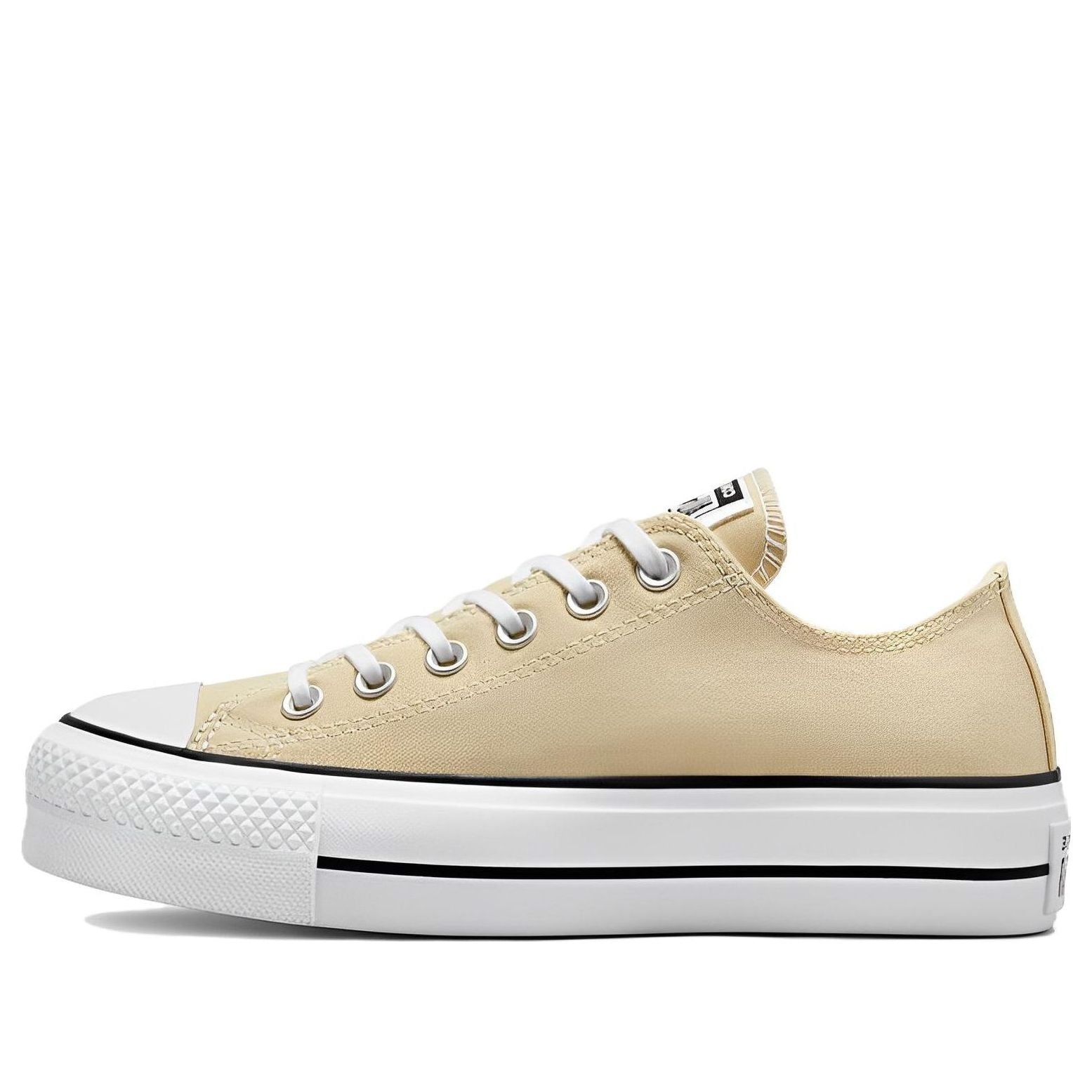 (WMNS) Converse Chuck Taylor All Star Lift Platform Canvas Low 'Oat Milk' A03542C - 1