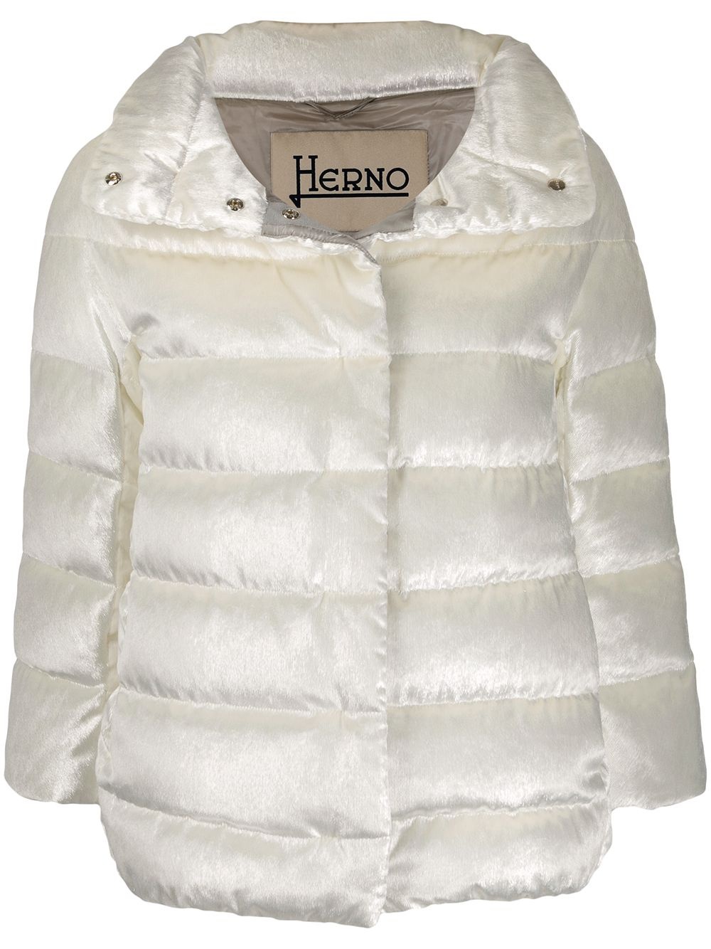 shiny padded puffer jacket - 1