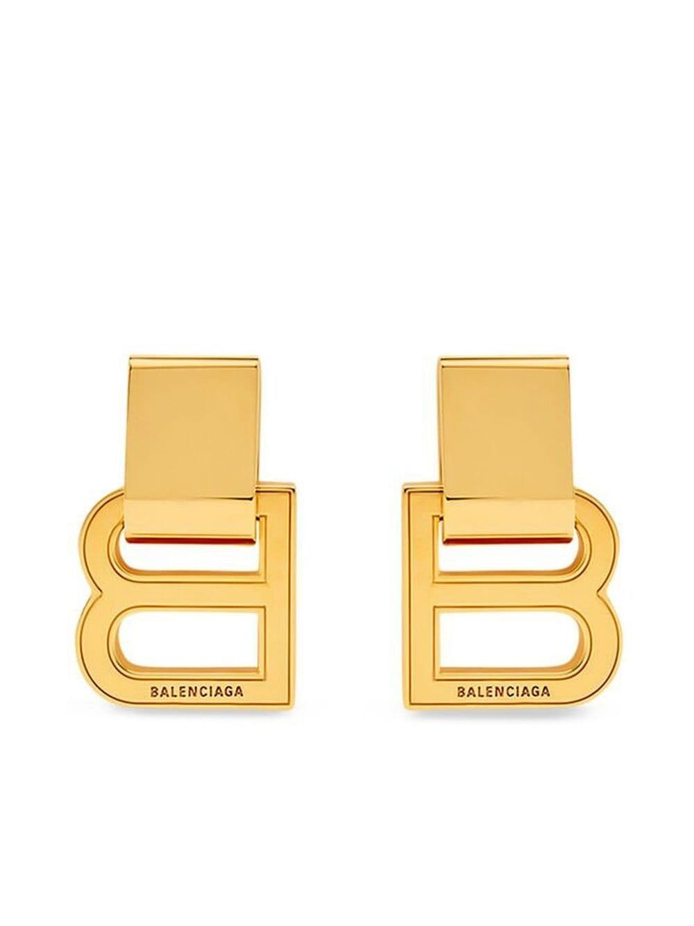 Hourglass logo charm earrings - 1