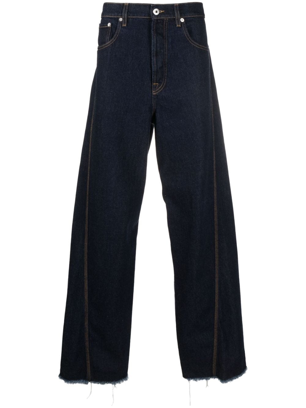 Twisted wide-leg jeans - 1