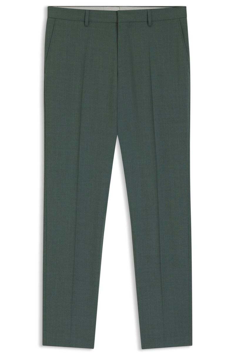 WASHABLE SLIM-FIT TROUSERS IN STRETCH CLOTH 1