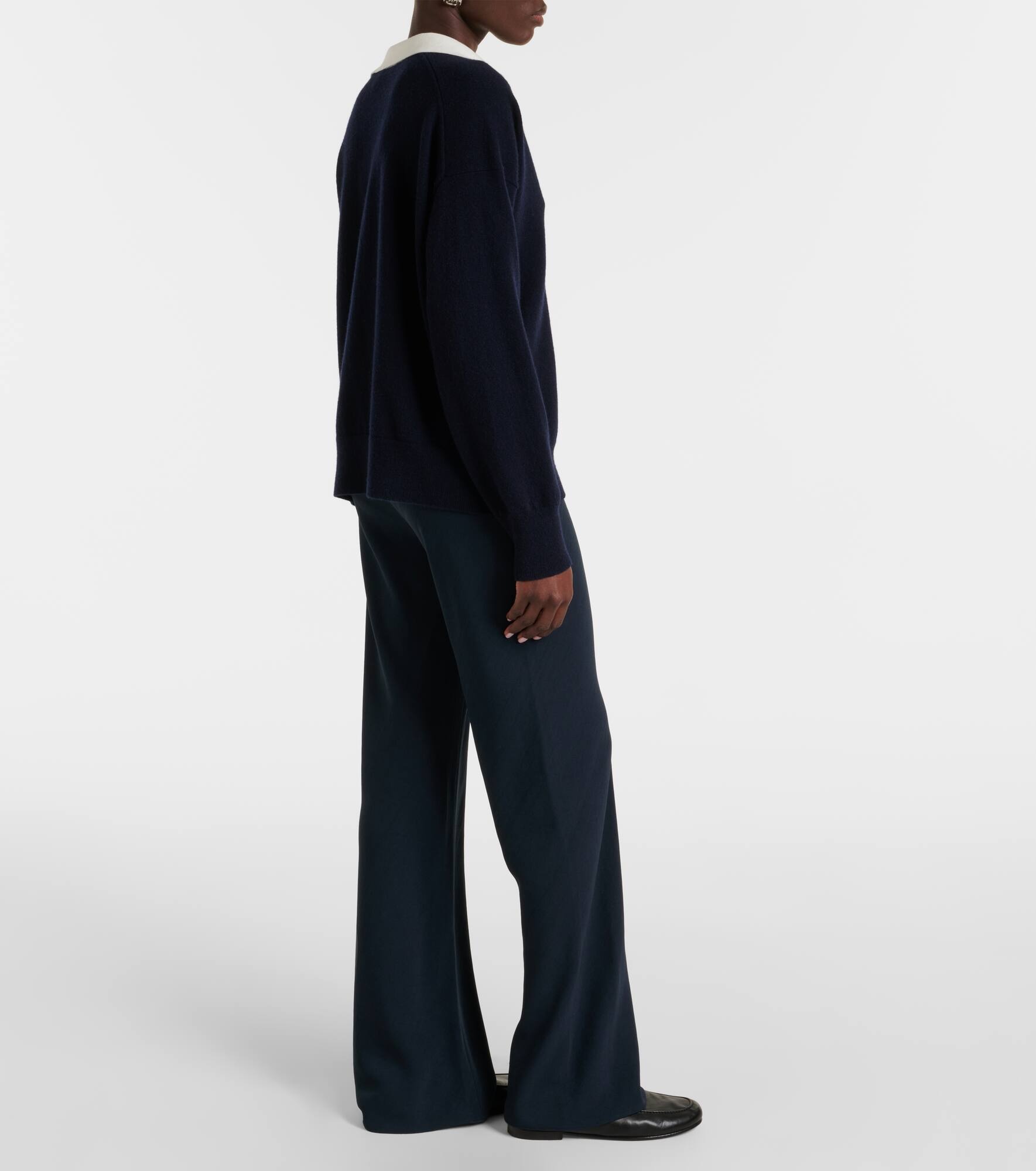 Wool and cashmere-blend polo sweater - 3
