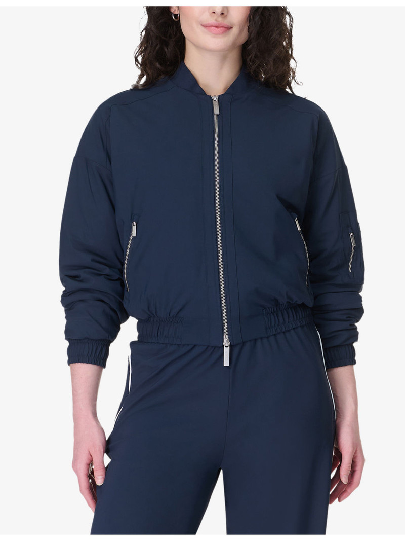 Explorer Zip-Up Stretch-Woven Bomber Jacket 3