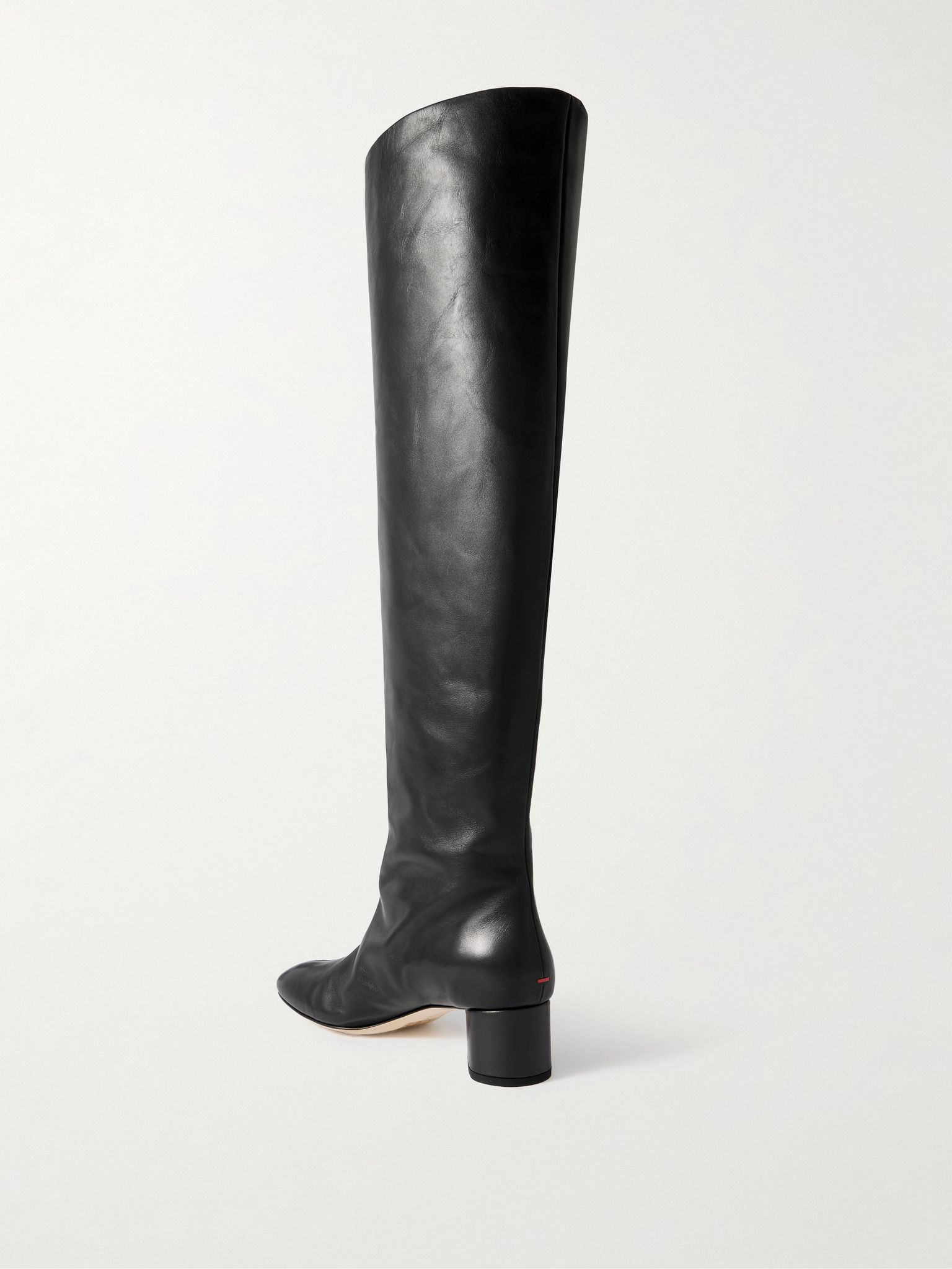 Willa over-the-knee leather boots Black - 3