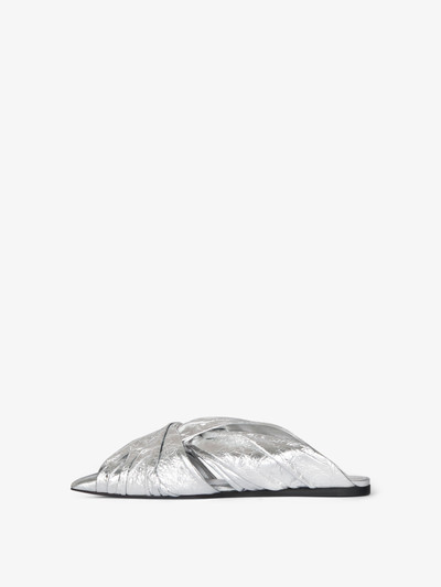 Givenchy TWIST FLAT MULES IN LAMINATED LEATHER outlook