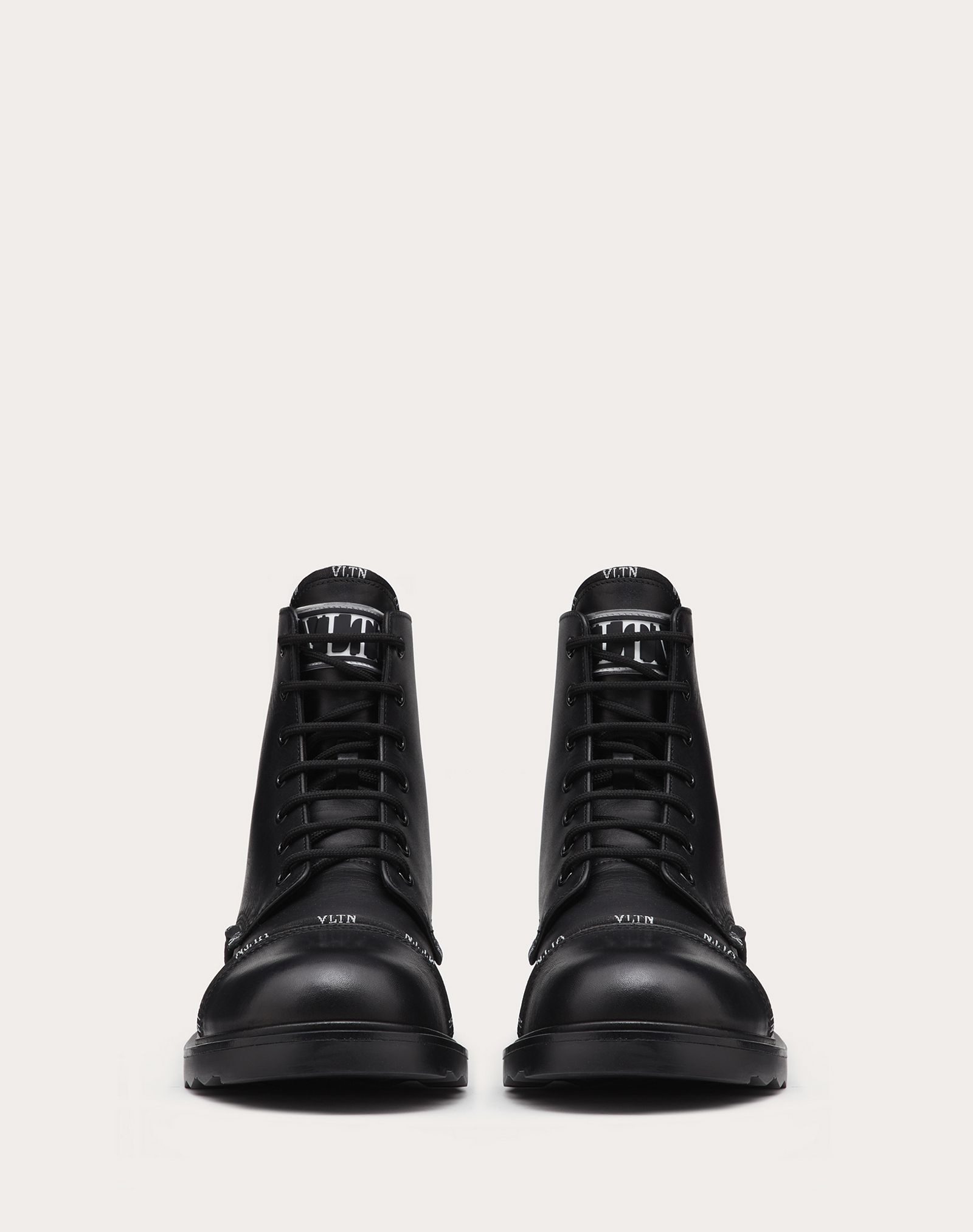 Calfskin Combat Boot with VLTN Band - 4