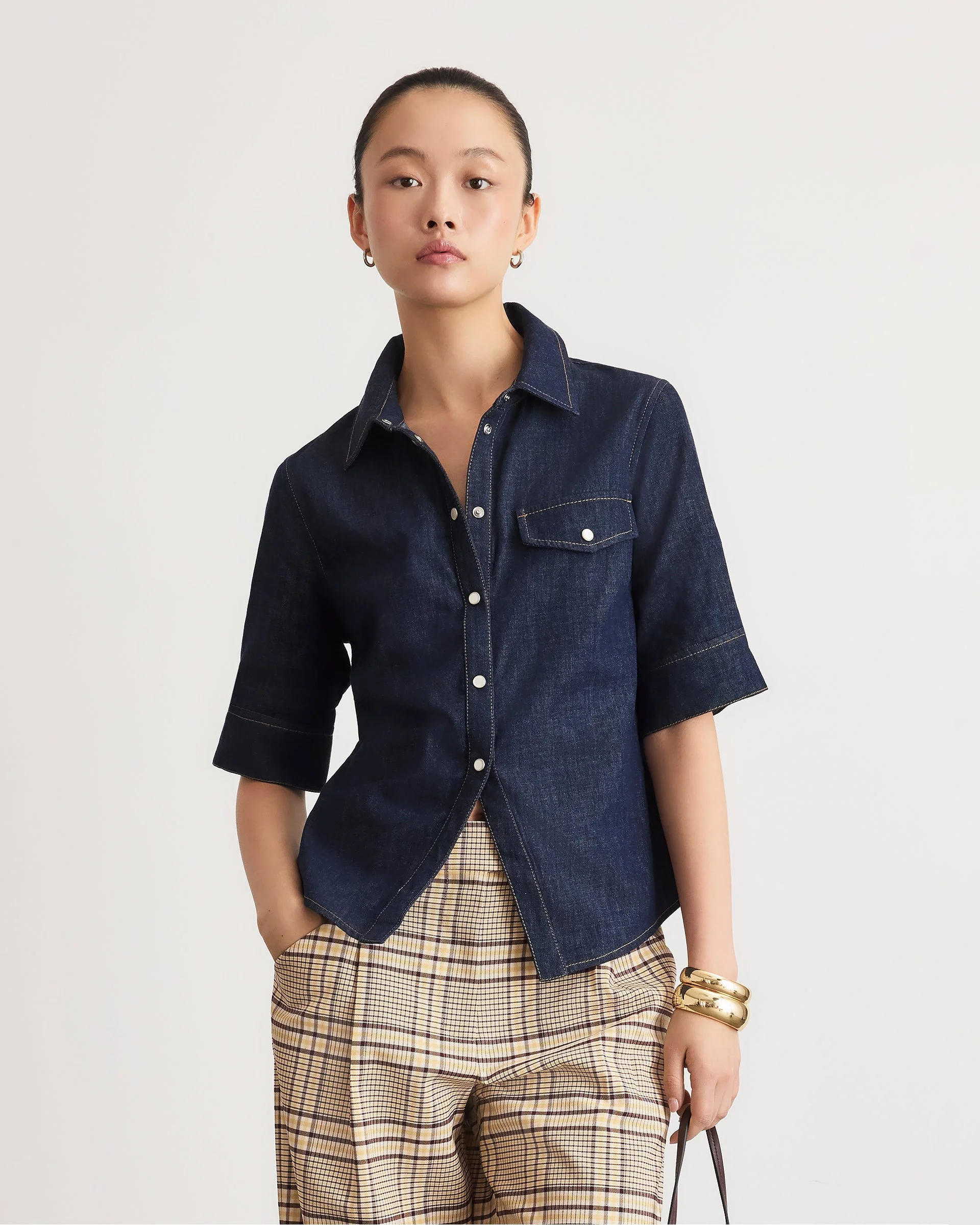 WINSTON DENIM TOP - 1