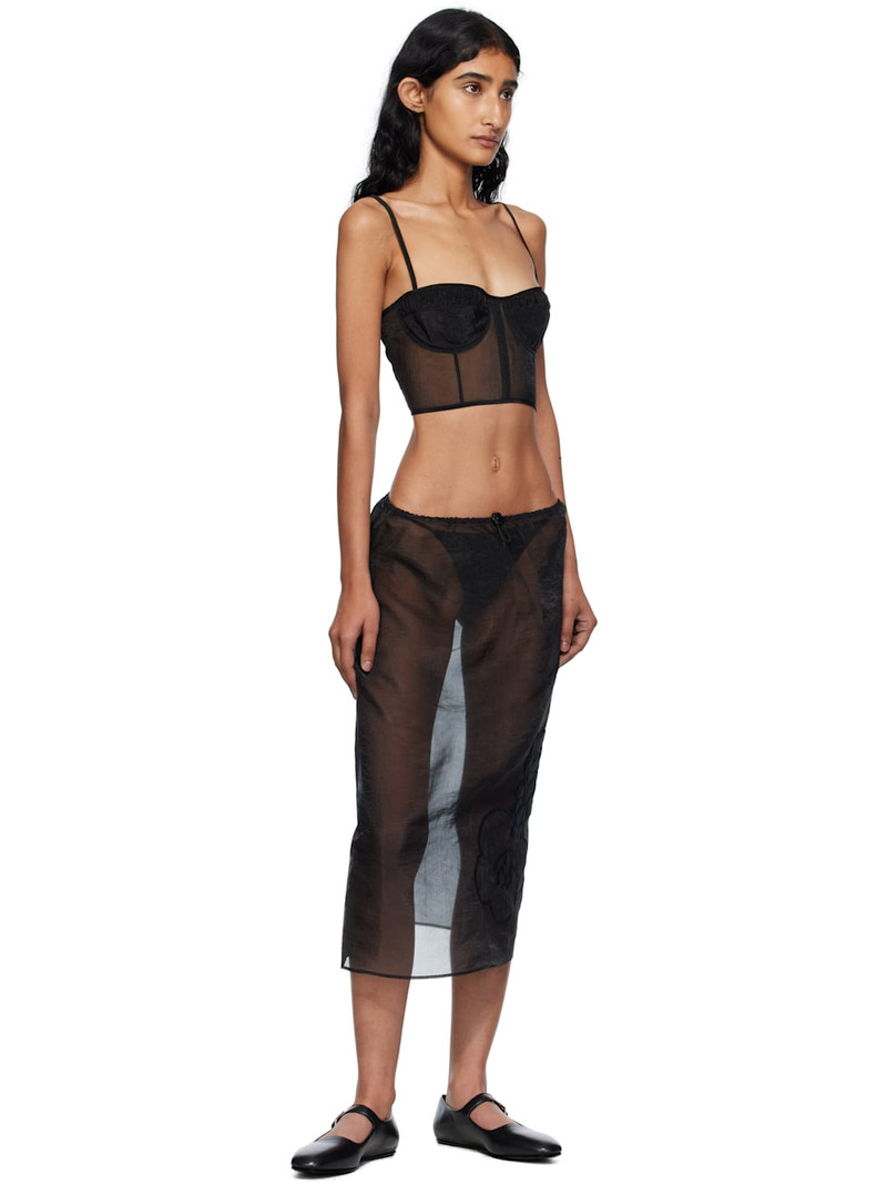CECILIE BAHNSEN Black Anya Top outlook