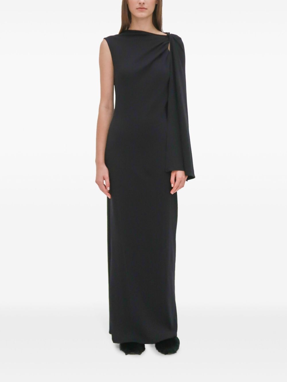twist cape maxi dress - 3