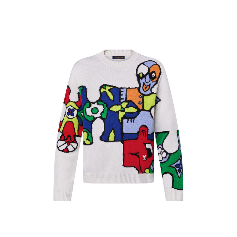 LV Puzzle Jacquard Crewneck - 1