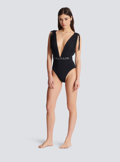 Balmain Draped swimsuit outlook